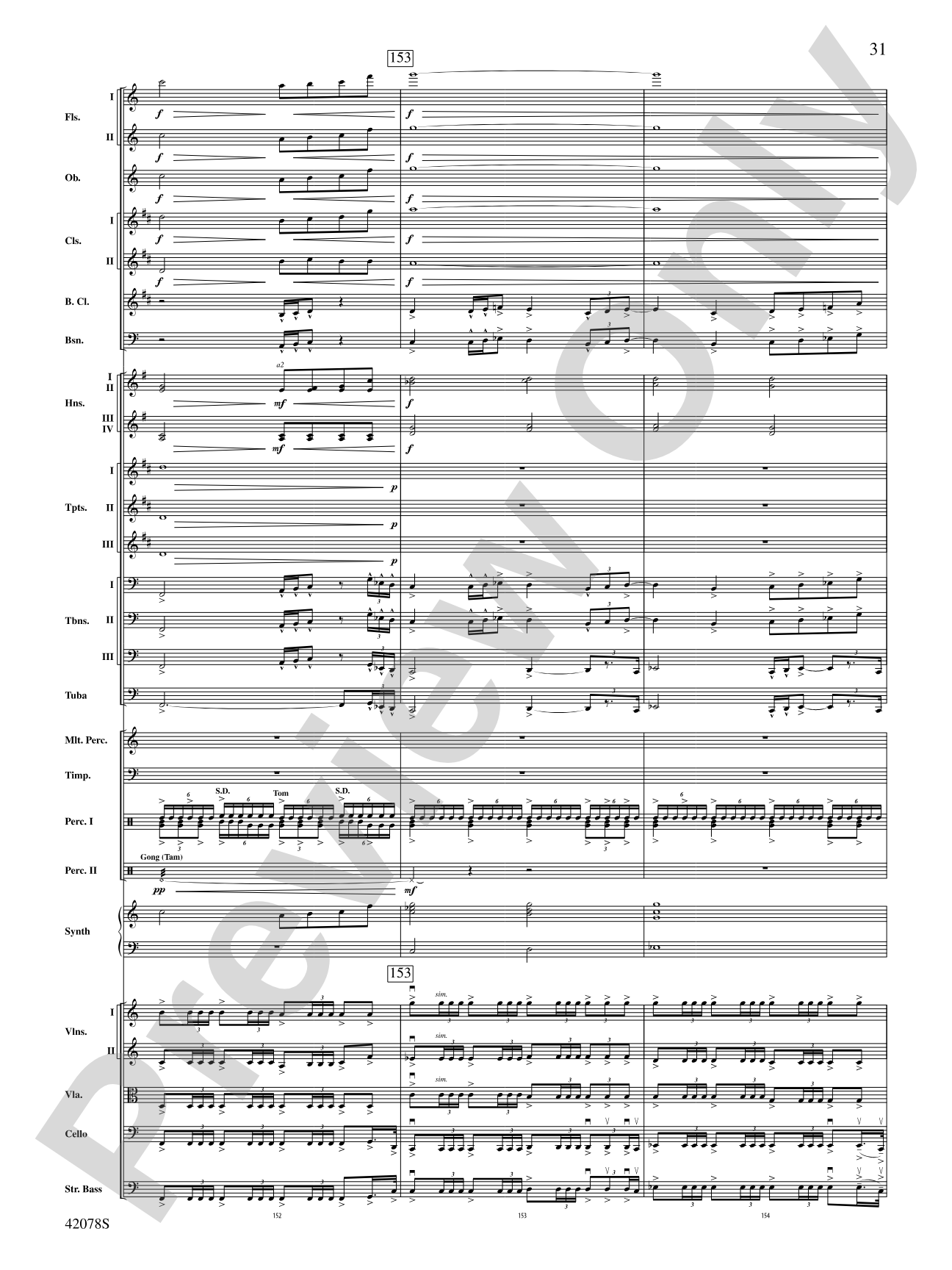 Man of Steel, Selections from: Full Orchestra Conductor Score & Parts