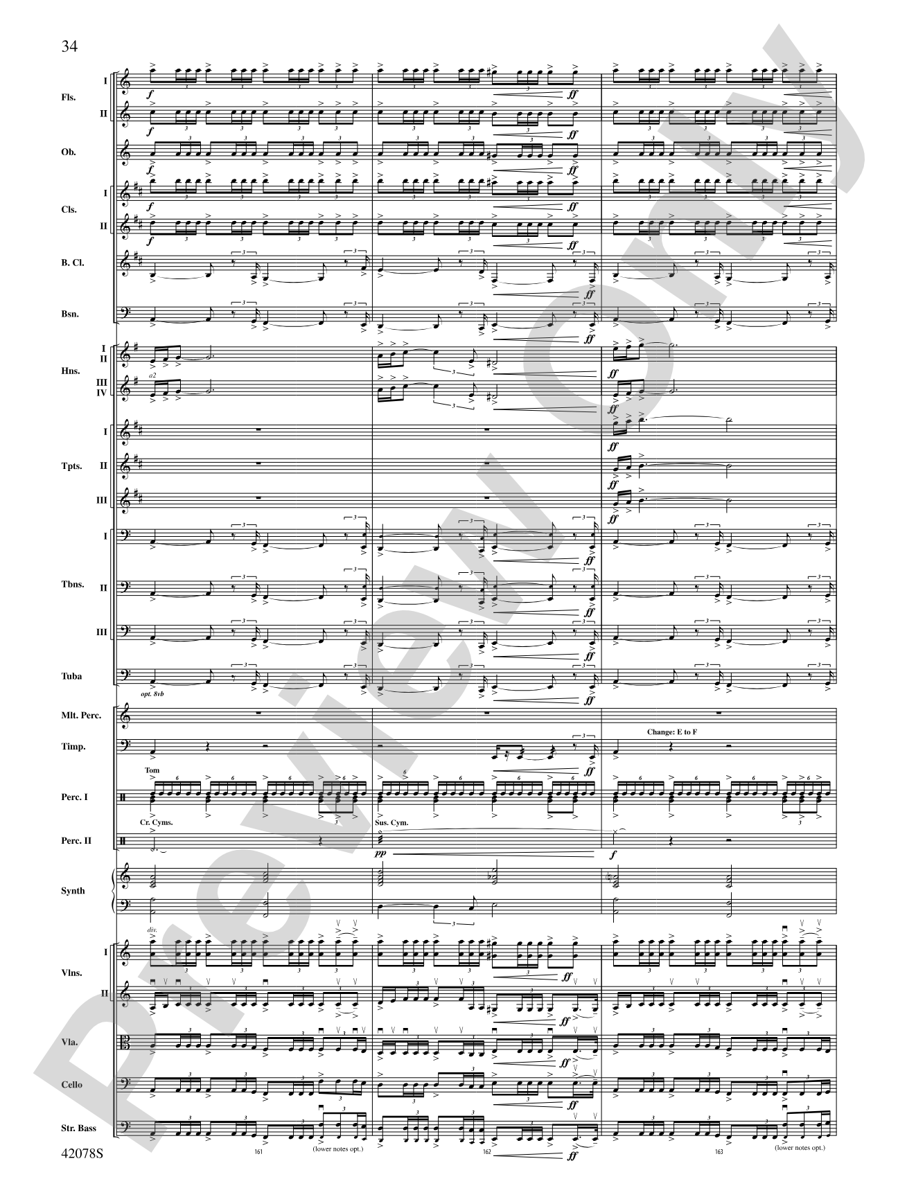 Man of Steel, Selections from: Full Orchestra Conductor Score & Parts