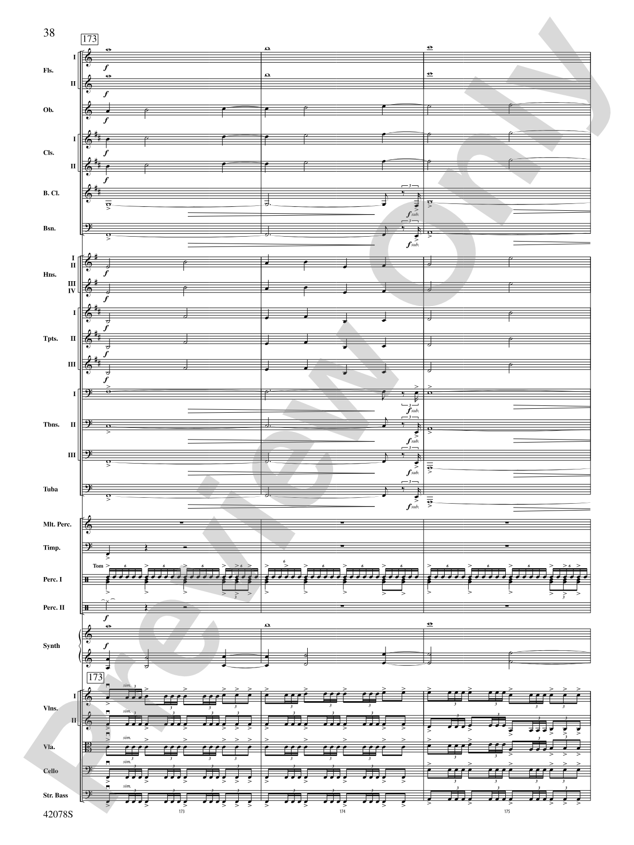 Man of Steel, Selections from: Full Orchestra Conductor Score & Parts