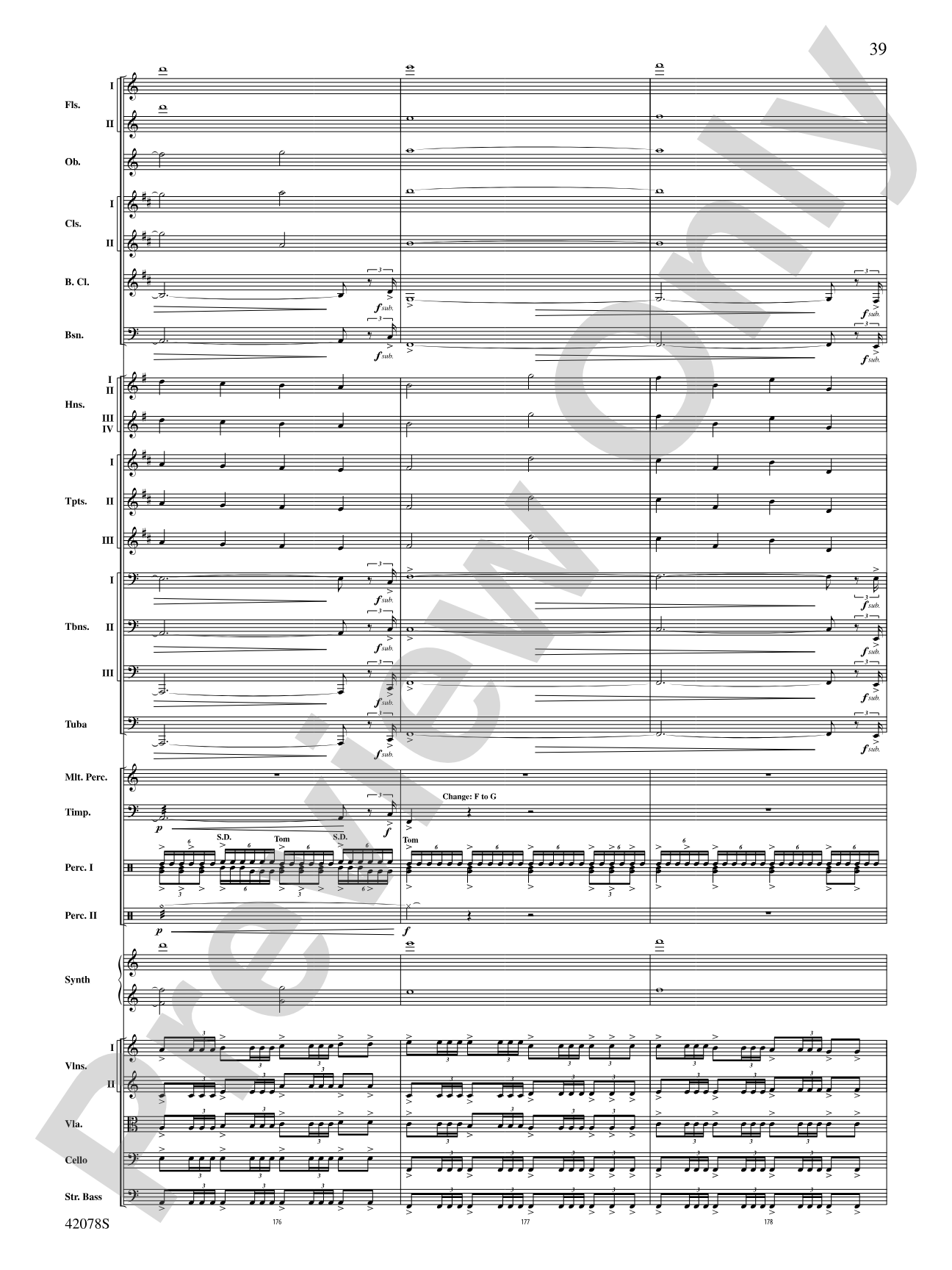 Man of Steel, Selections from: Full Orchestra Conductor Score & Parts