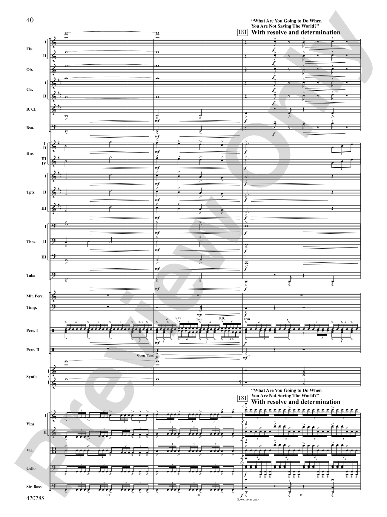 Man of Steel, Selections from: Full Orchestra Conductor Score & Parts