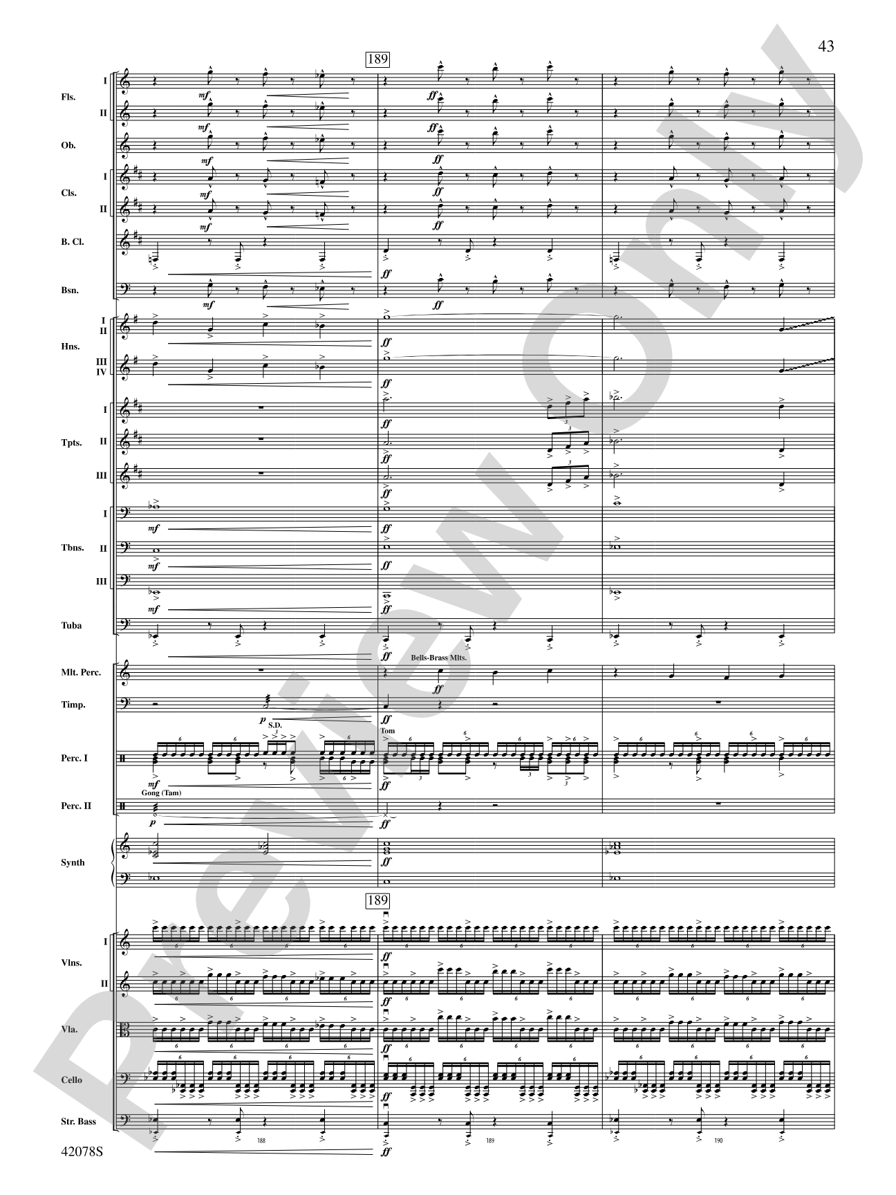 Man of Steel, Selections from: Full Orchestra Conductor Score & Parts