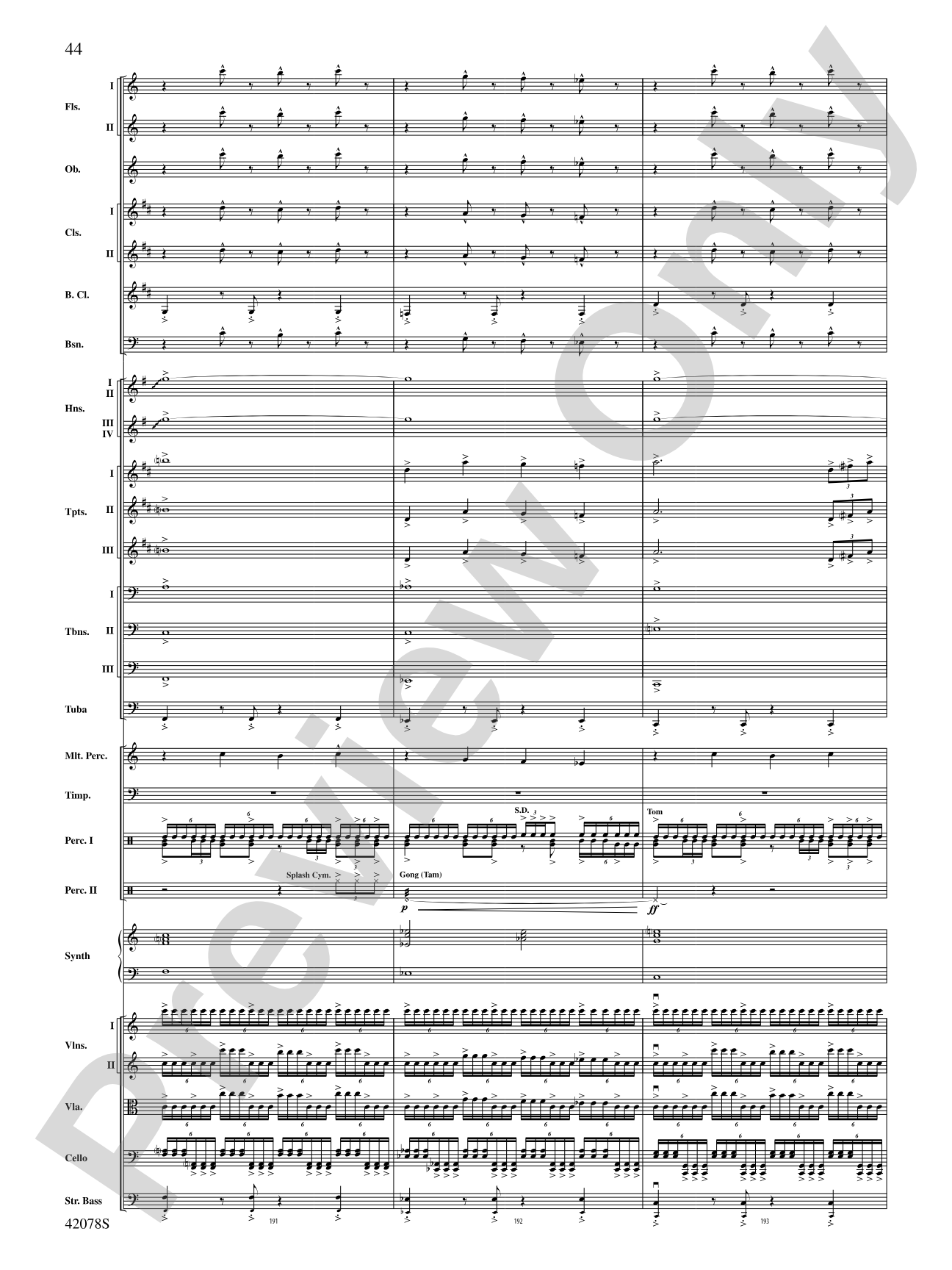 Man of Steel, Selections from: Full Orchestra Conductor Score & Parts