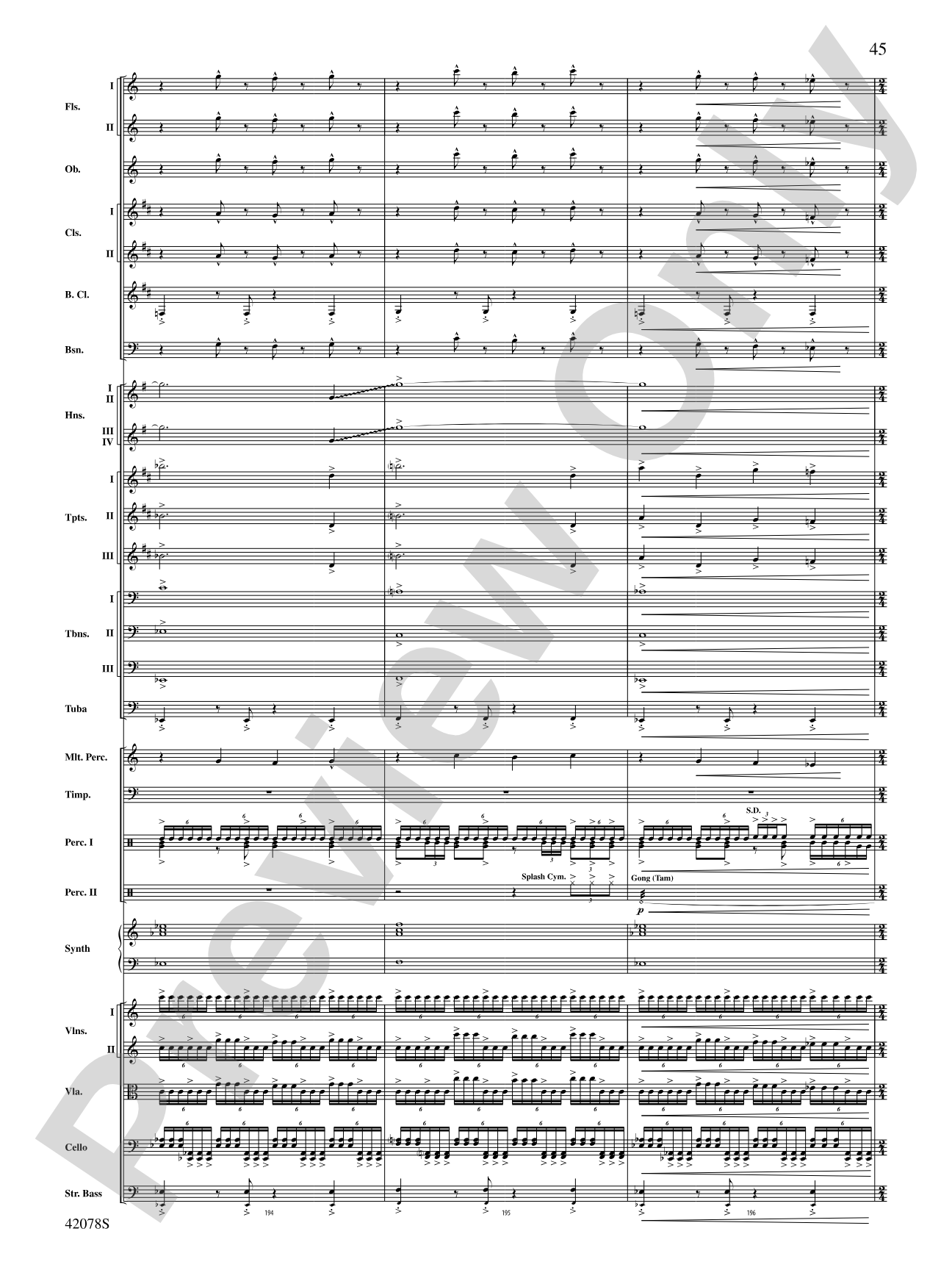 Man of Steel, Selections from: Full Orchestra Conductor Score & Parts