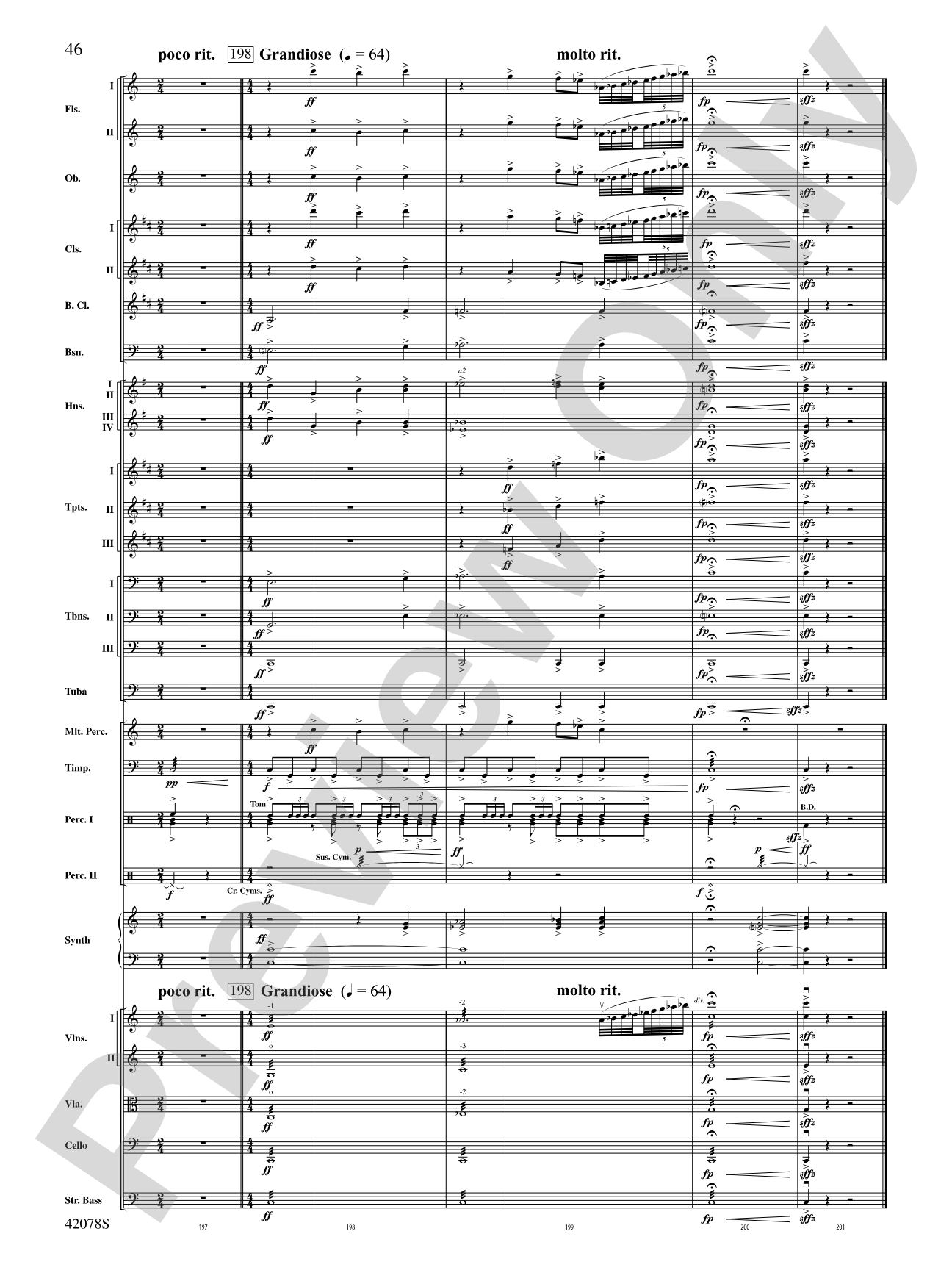 Man of Steel, Selections from: Full Orchestra Conductor Score & Parts
