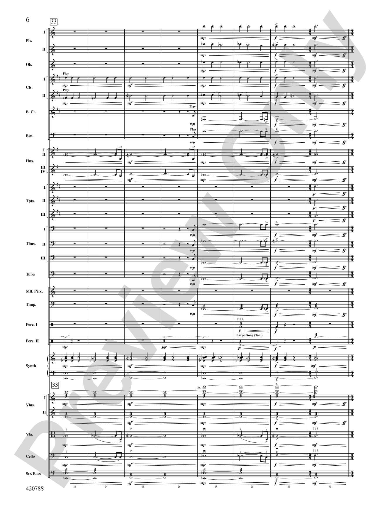 Man of Steel, Selections from: Full Orchestra Conductor Score & Parts