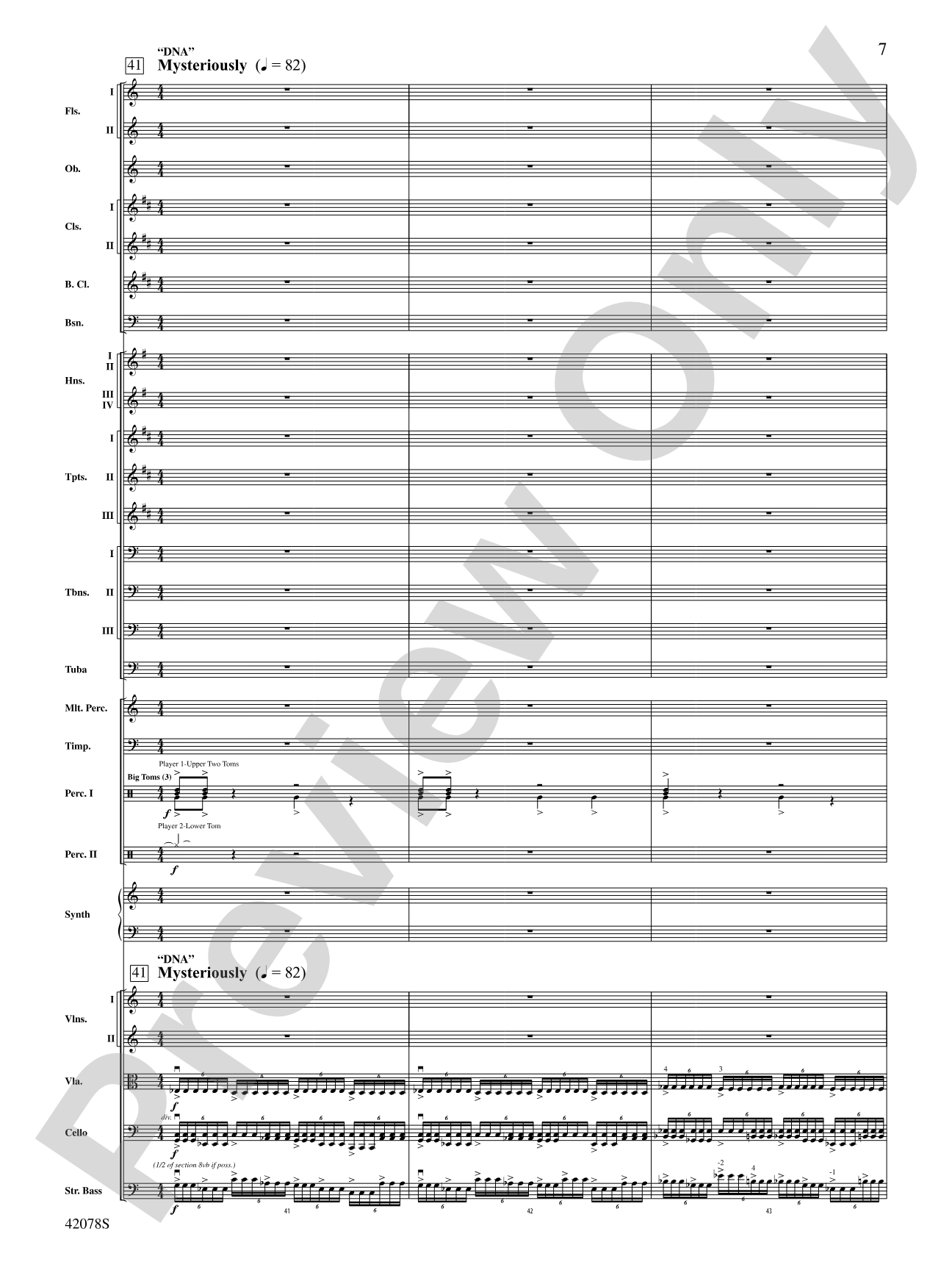 Man of Steel, Selections from: Full Orchestra Conductor Score & Parts