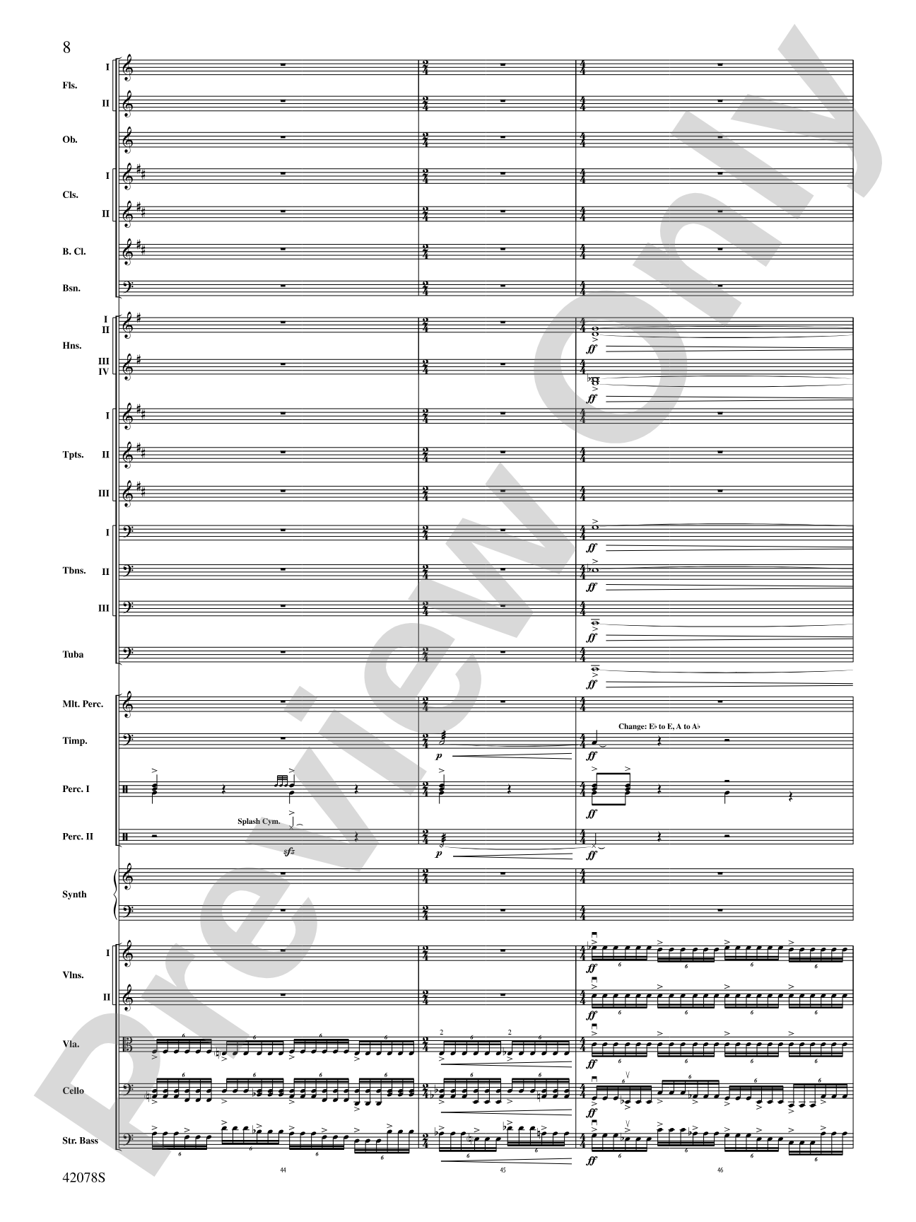 Man of Steel, Selections from: Full Orchestra Conductor Score & Parts