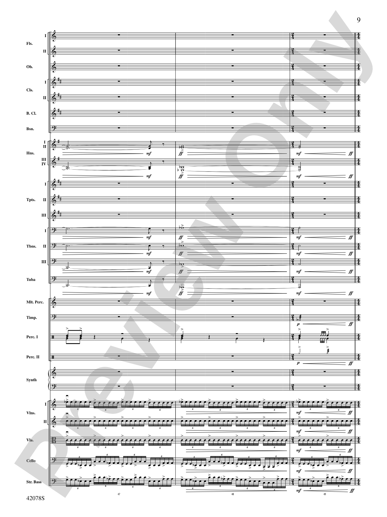 Man of Steel, Selections from: Full Orchestra Conductor Score & Parts