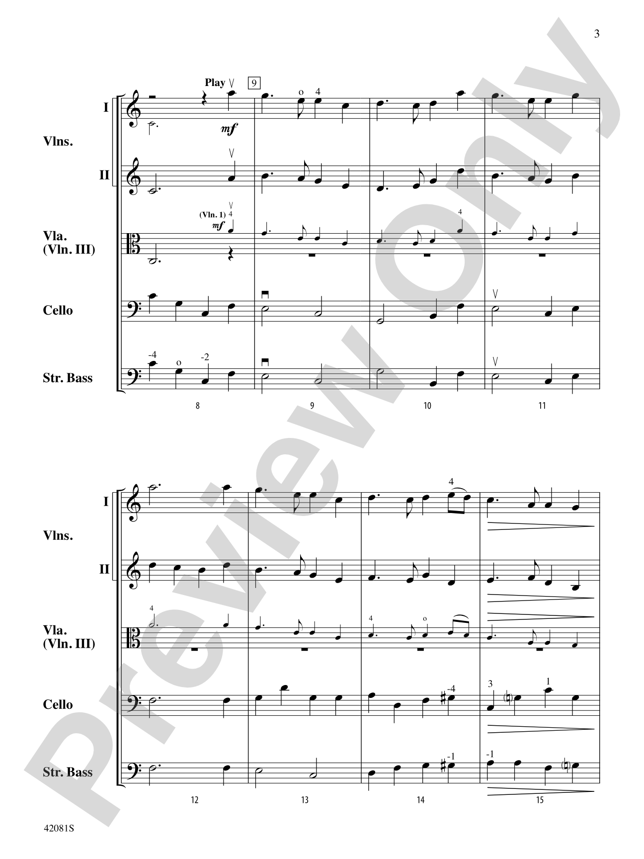 Auld Lang Syne: String Orchestra Conductor Score & Parts