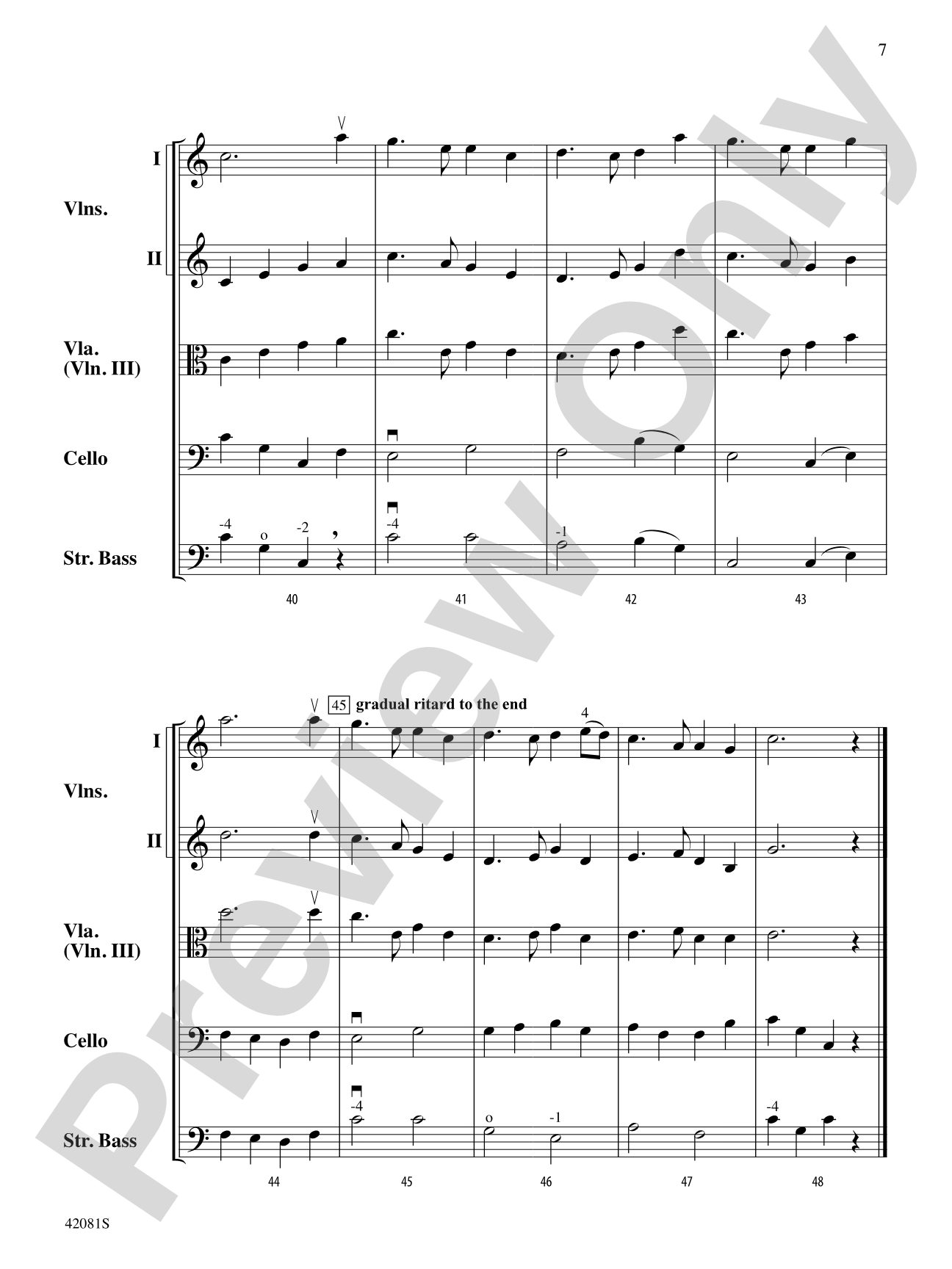 Auld Lang Syne: String Orchestra Conductor Score & Parts