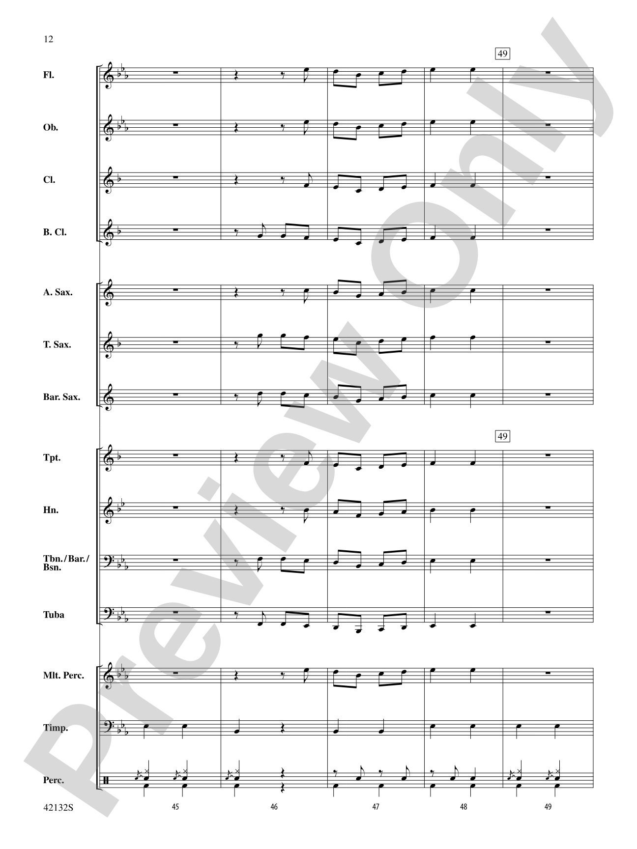 Bingo: Concert Band Conductor Score & Parts