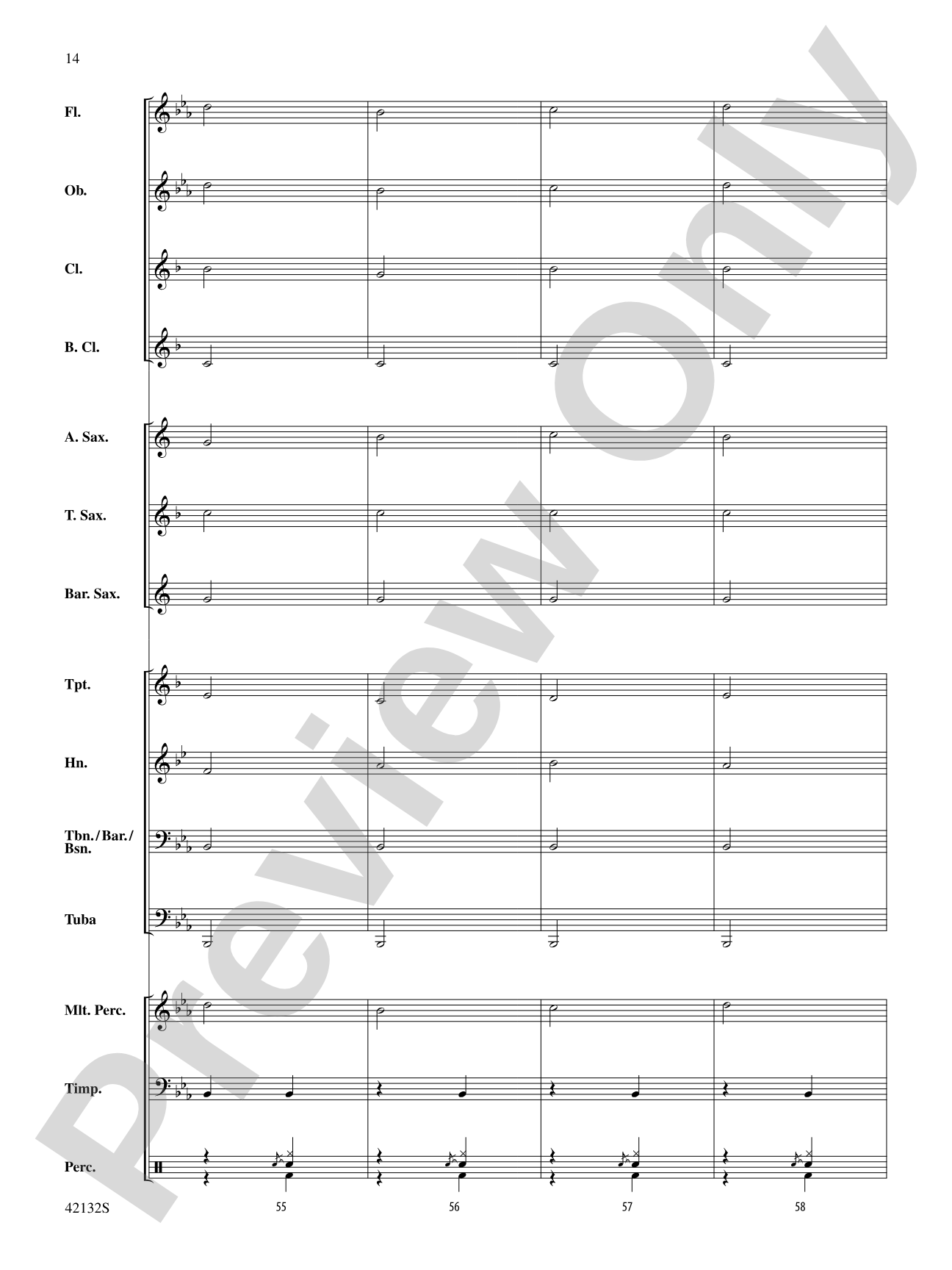 Bingo: Concert Band Conductor Score & Parts