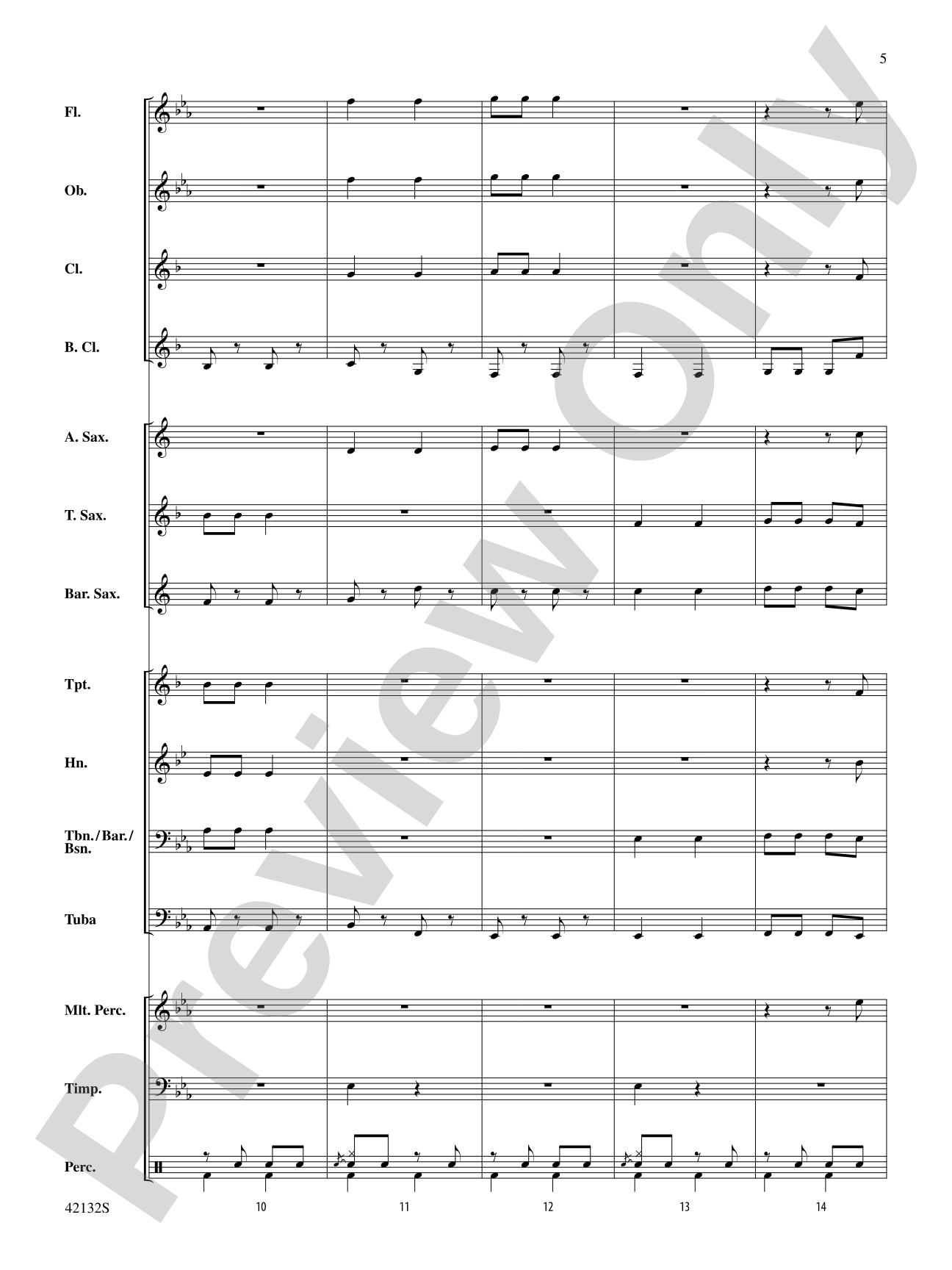 Bingo: Concert Band Conductor Score & Parts