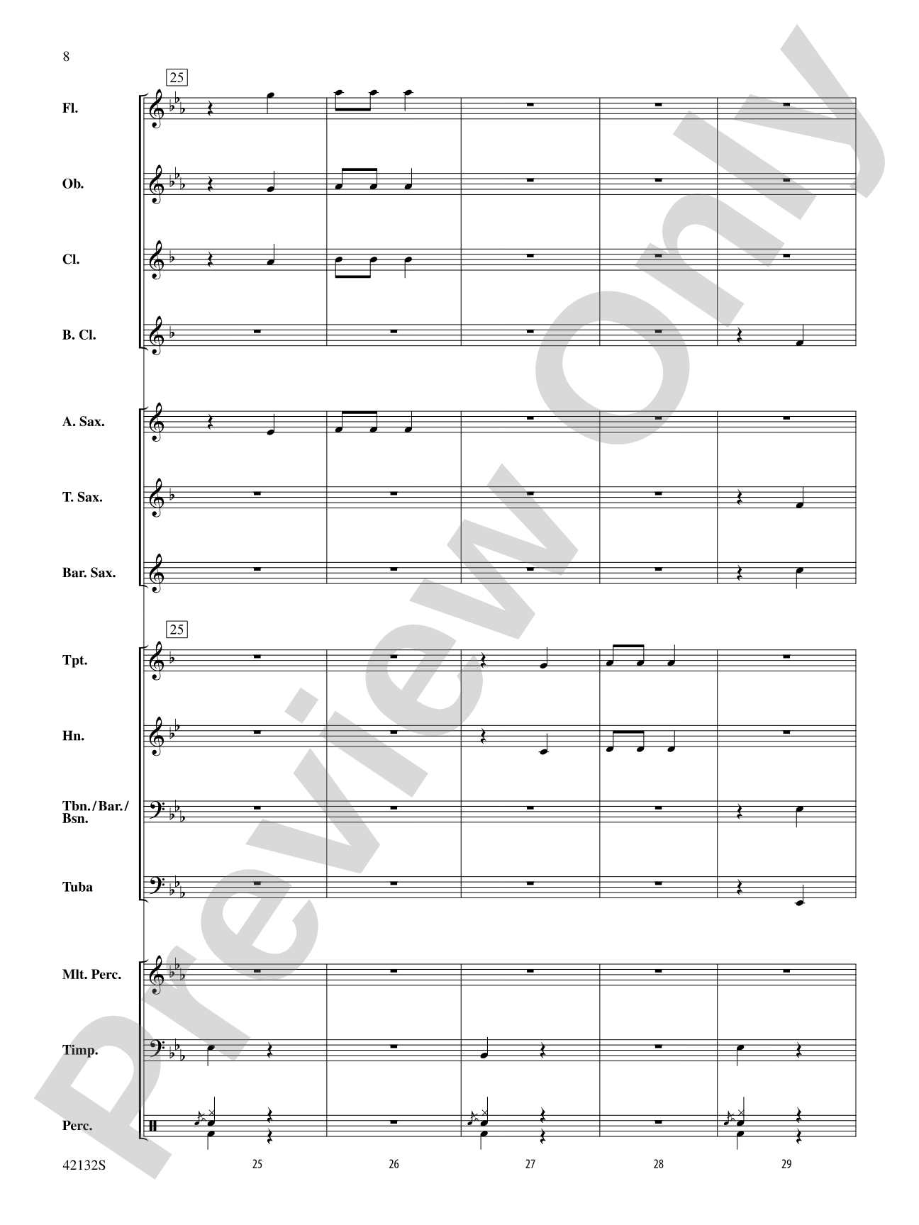 Bingo: Concert Band Conductor Score & Parts
