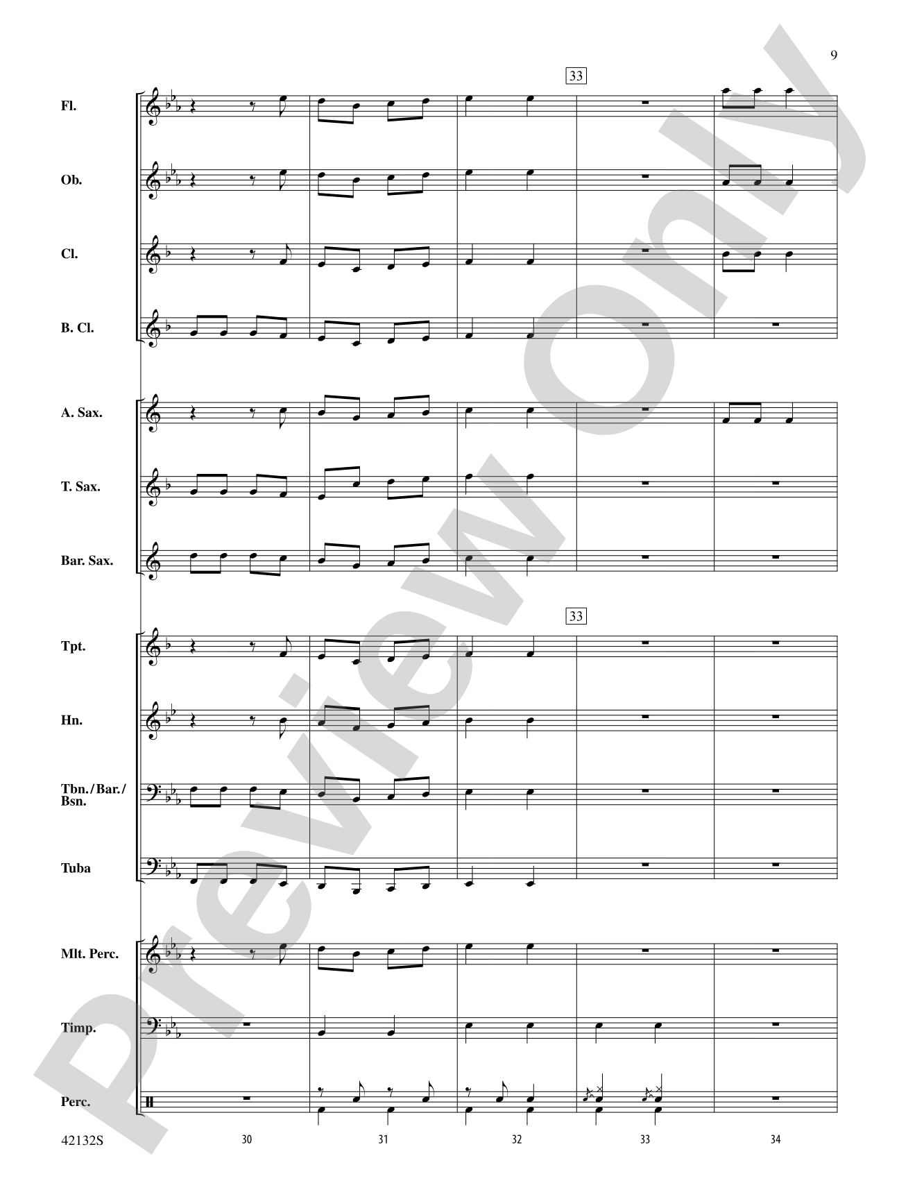 Bingo: Concert Band Conductor Score & Parts