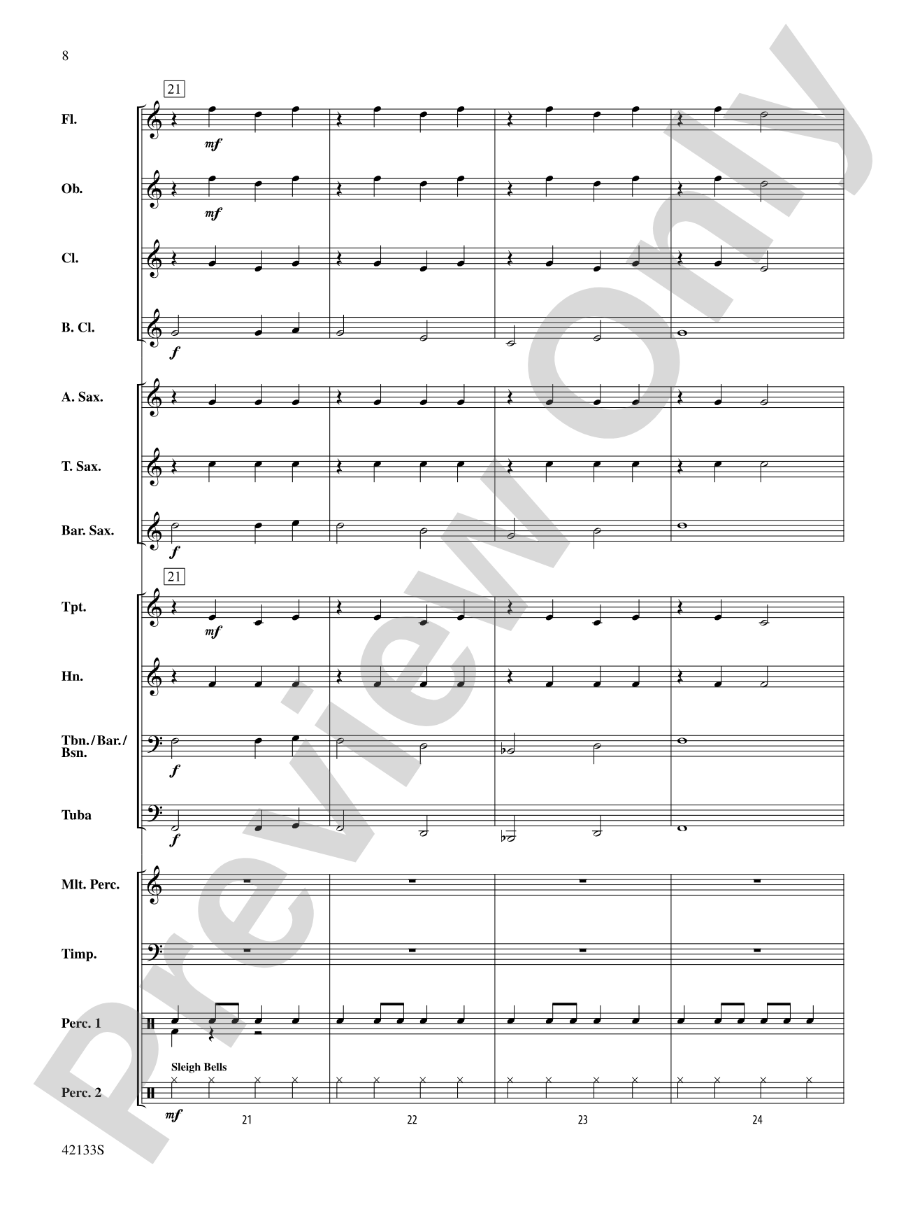 Santa's in the House!: Concert Band Conductor Score & Parts