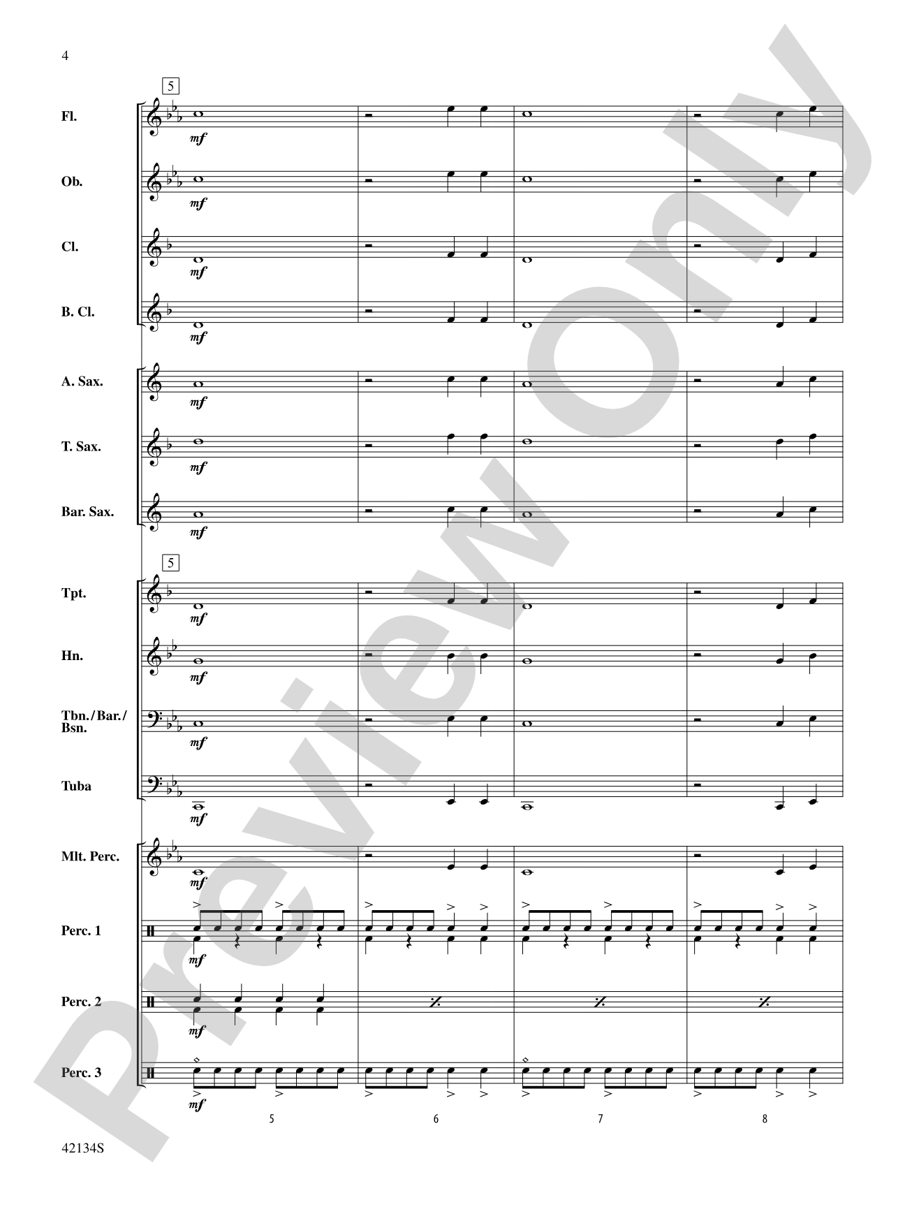 Warp Speed: Concert Band Conductor Score & Parts