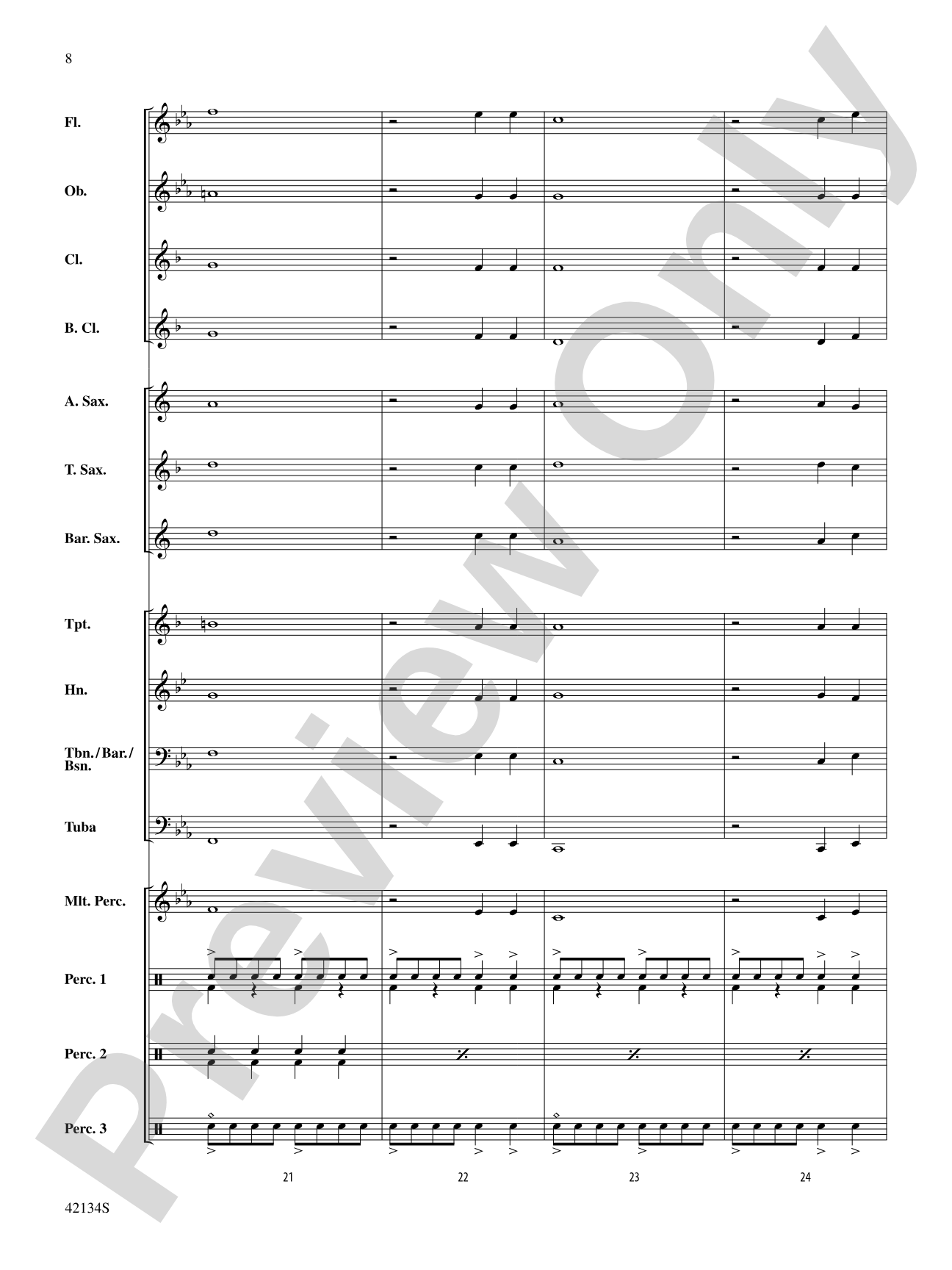 Warp Speed: Concert Band Conductor Score & Parts