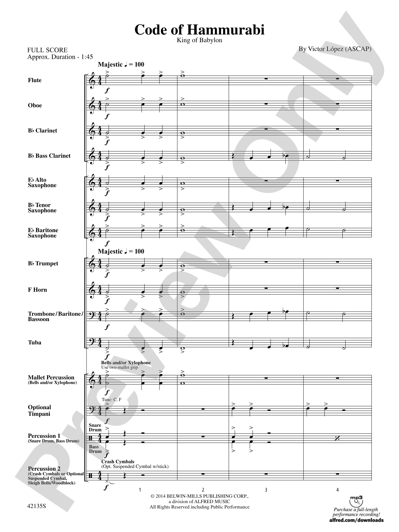 Code of Hammurabi: Concert Band Conductor Score & Parts