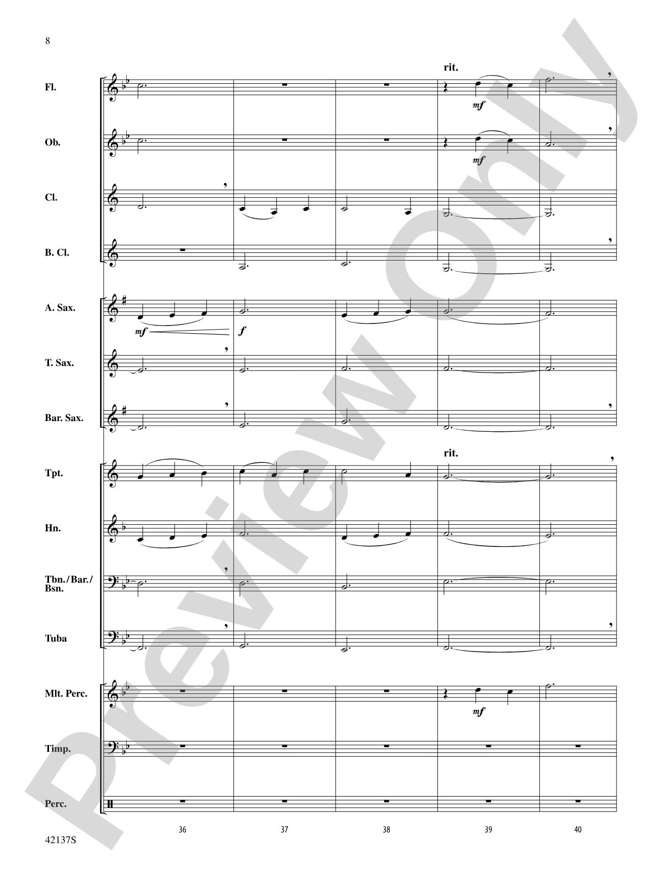 Over the Sea to Skye: Concert Band Conductor Score & Parts