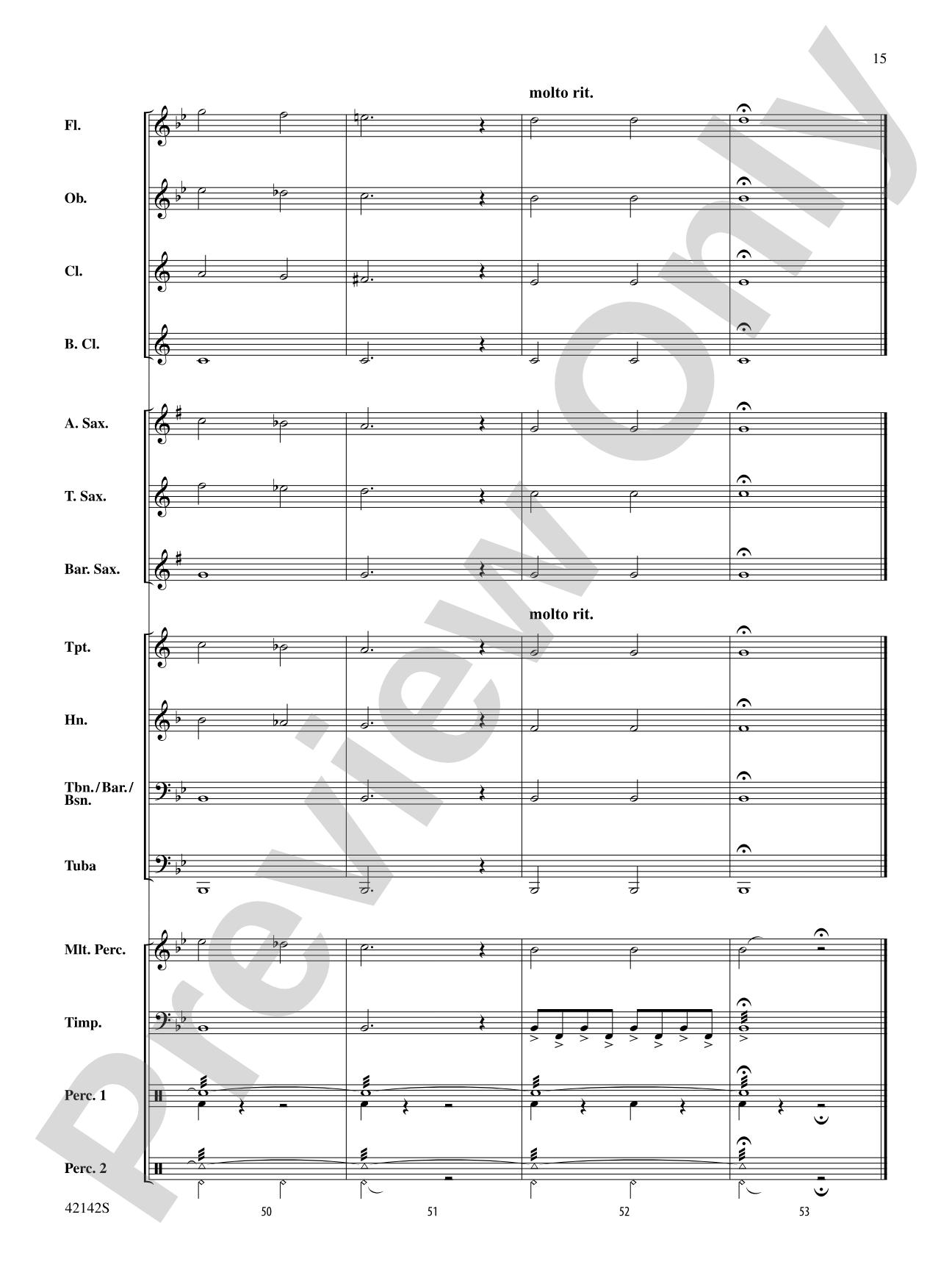 Finale from The Firebird: Concert Band Conductor Score & Parts