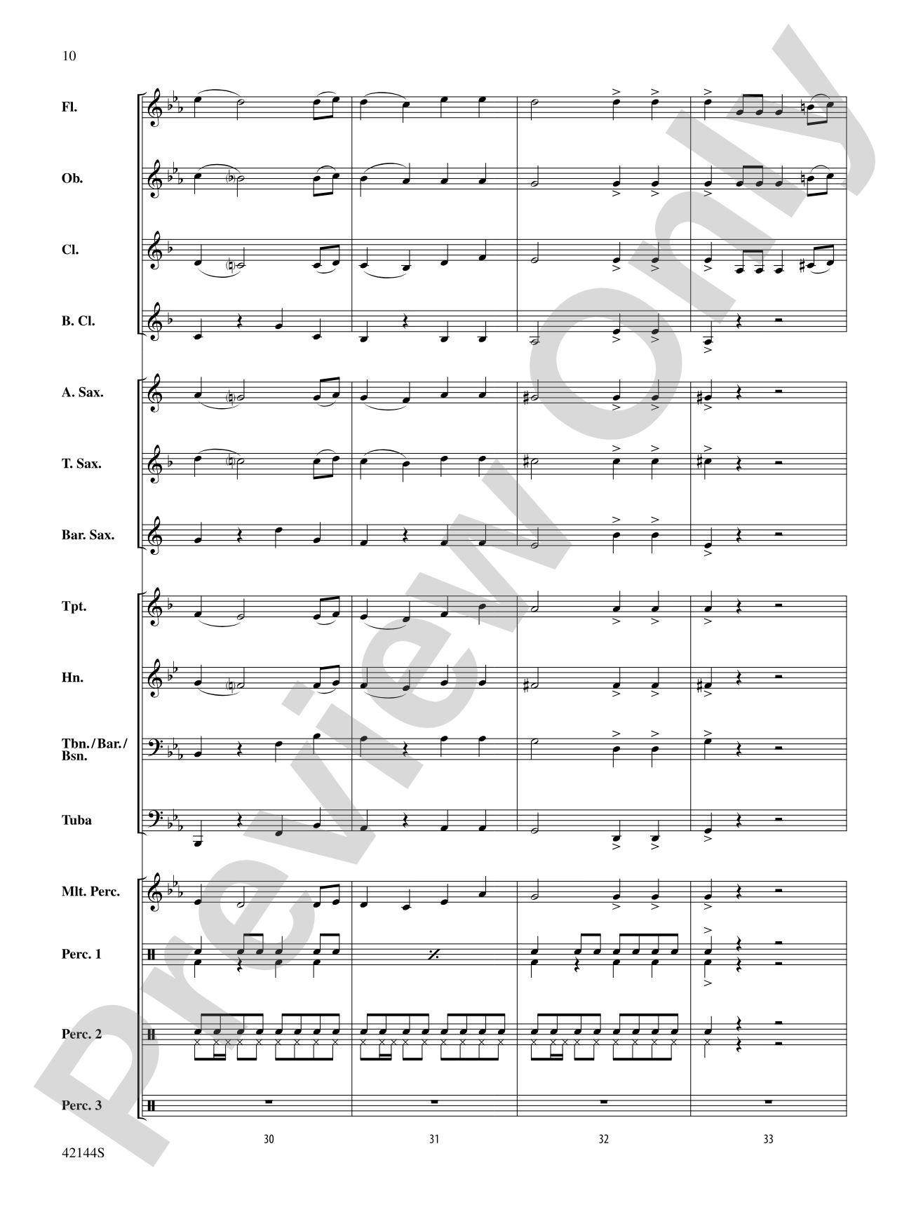 Macarena: Concert Band Conductor Score & Parts