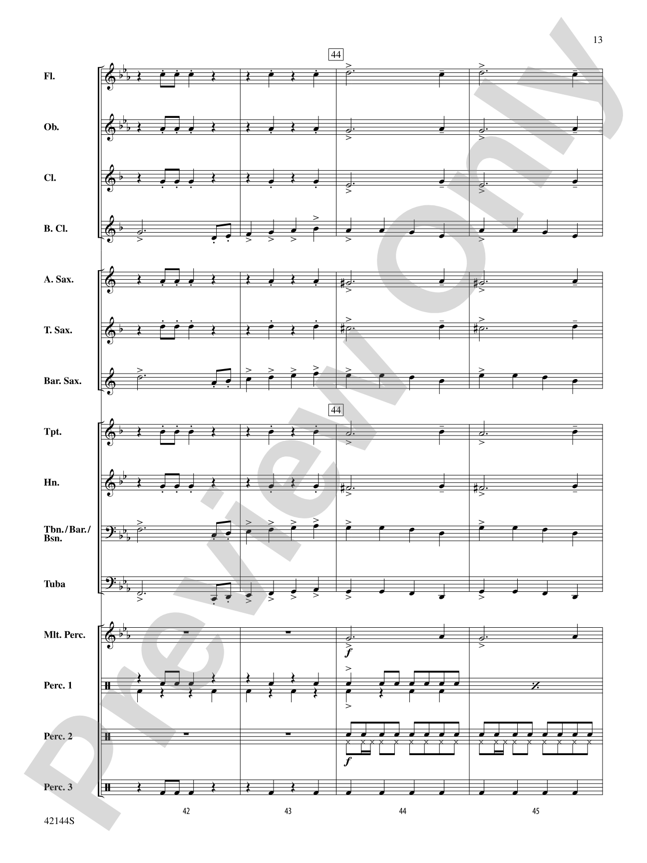 Macarena: Concert Band Conductor Score & Parts