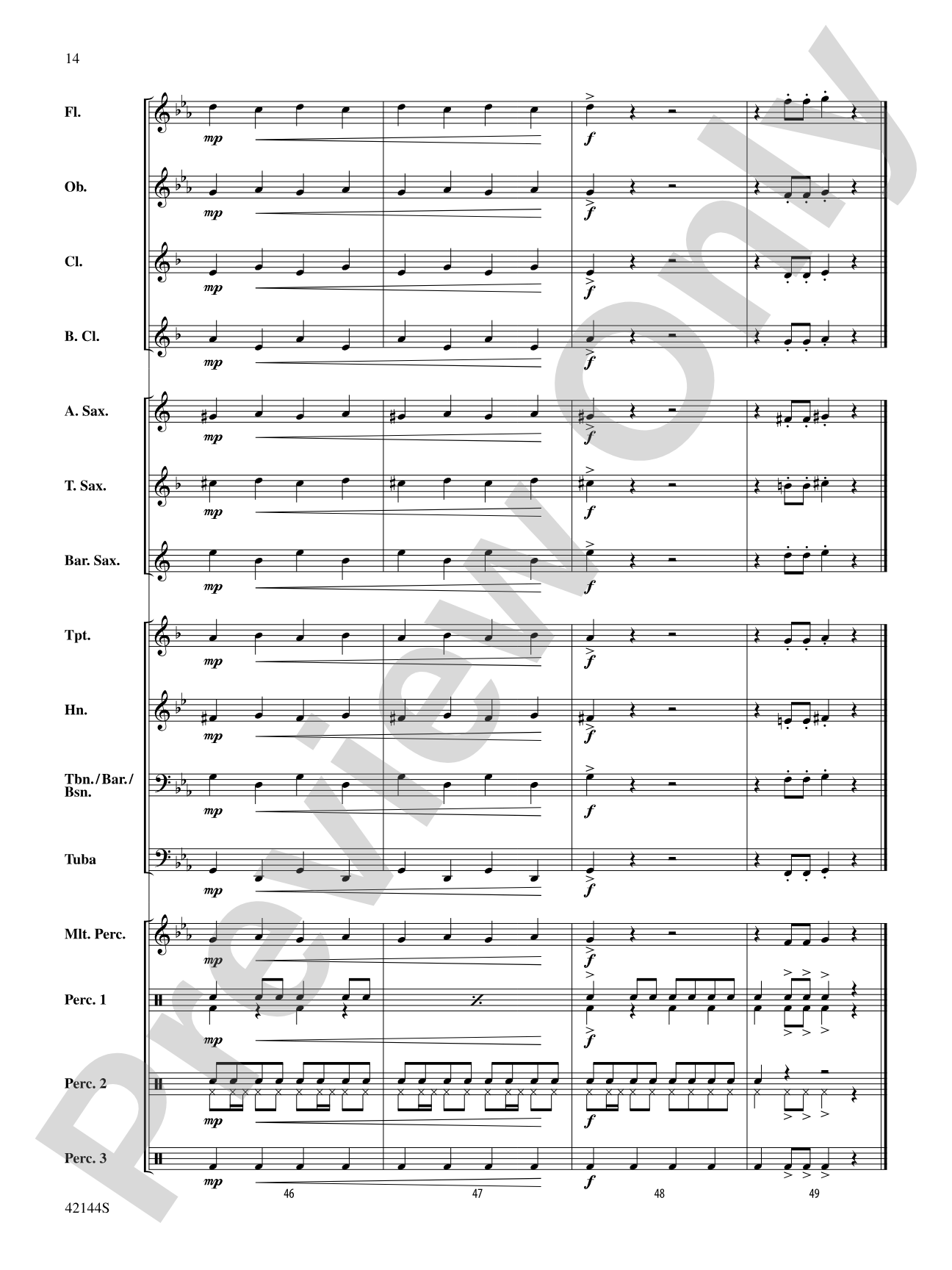 Macarena: Concert Band Conductor Score & Parts