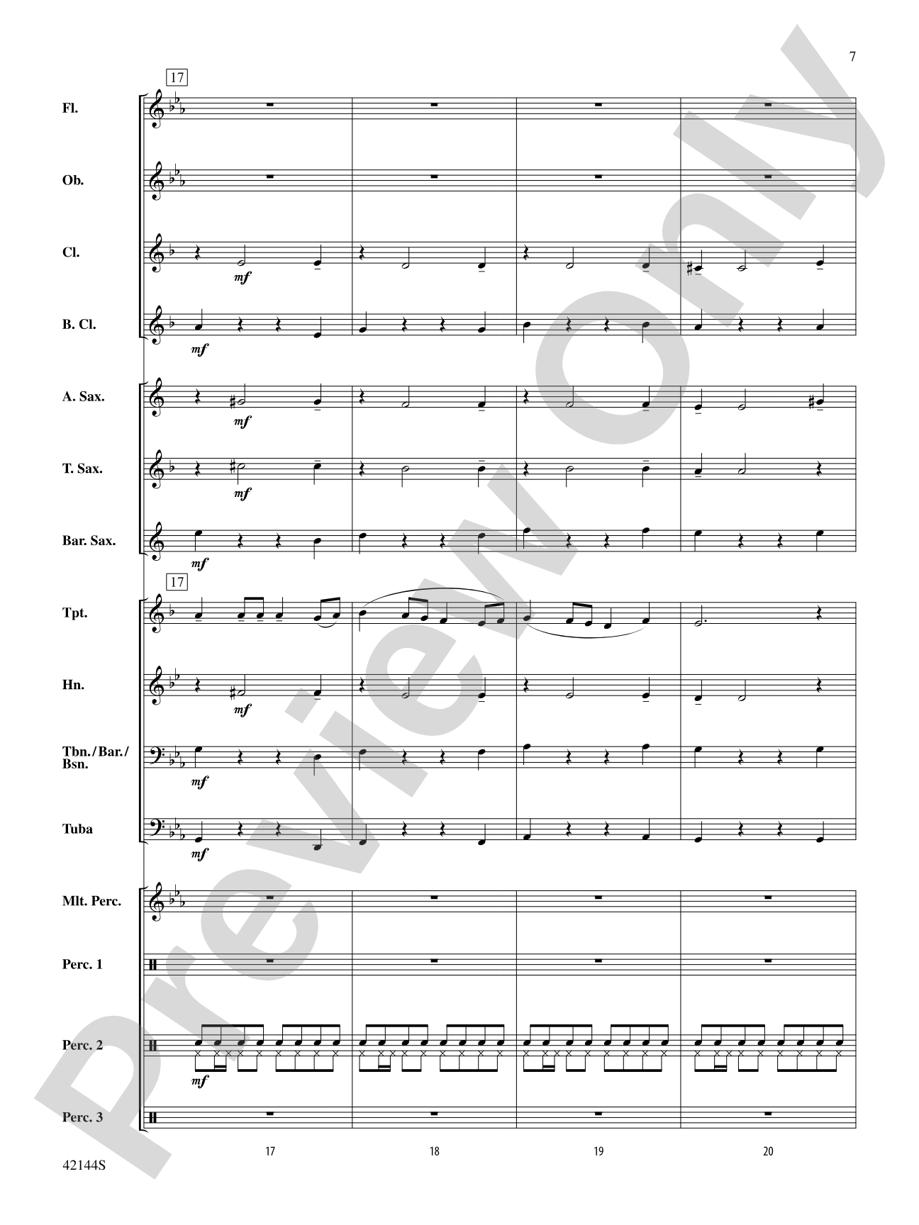 Macarena: Concert Band Conductor Score & Parts