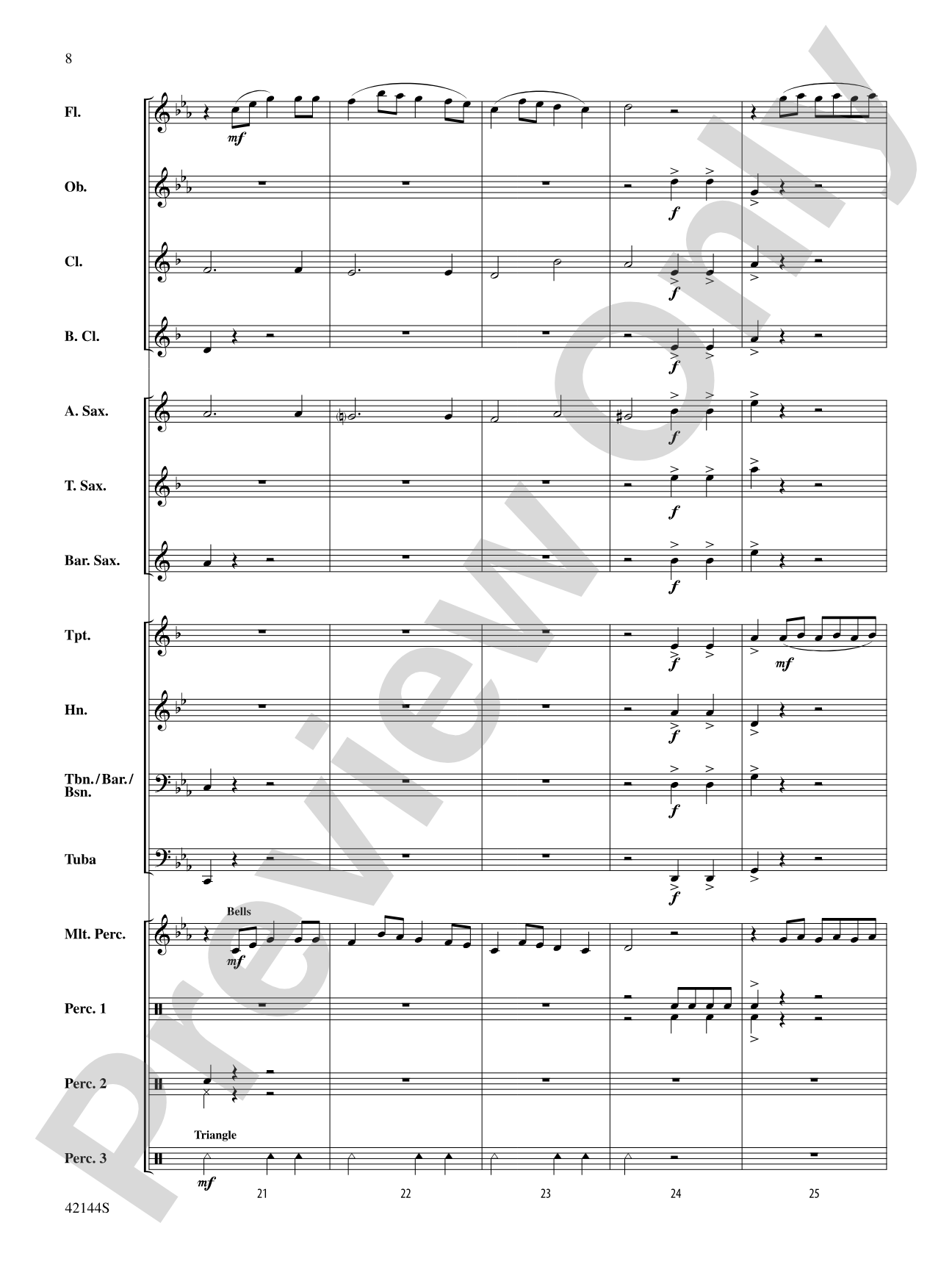 Macarena: Concert Band Conductor Score & Parts