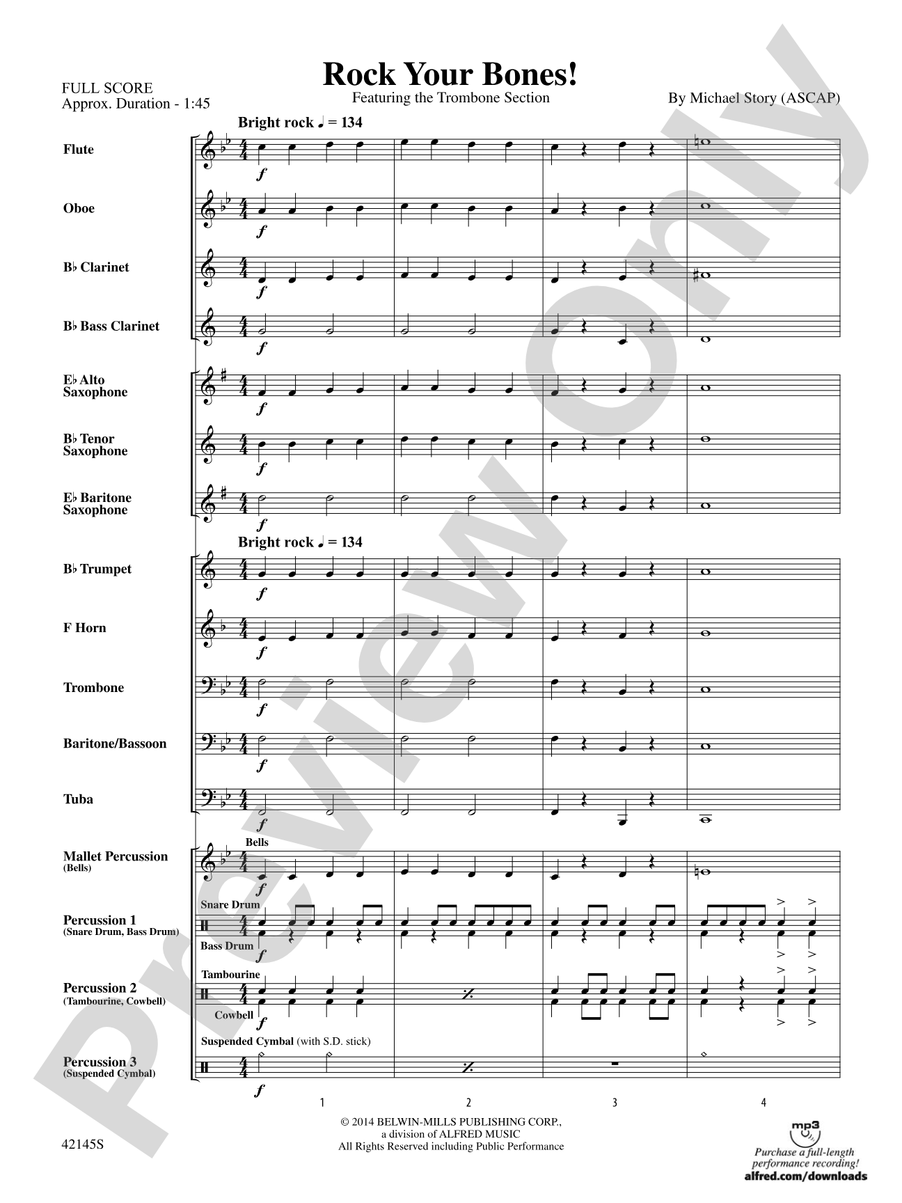 Rock Your Bones!: Score