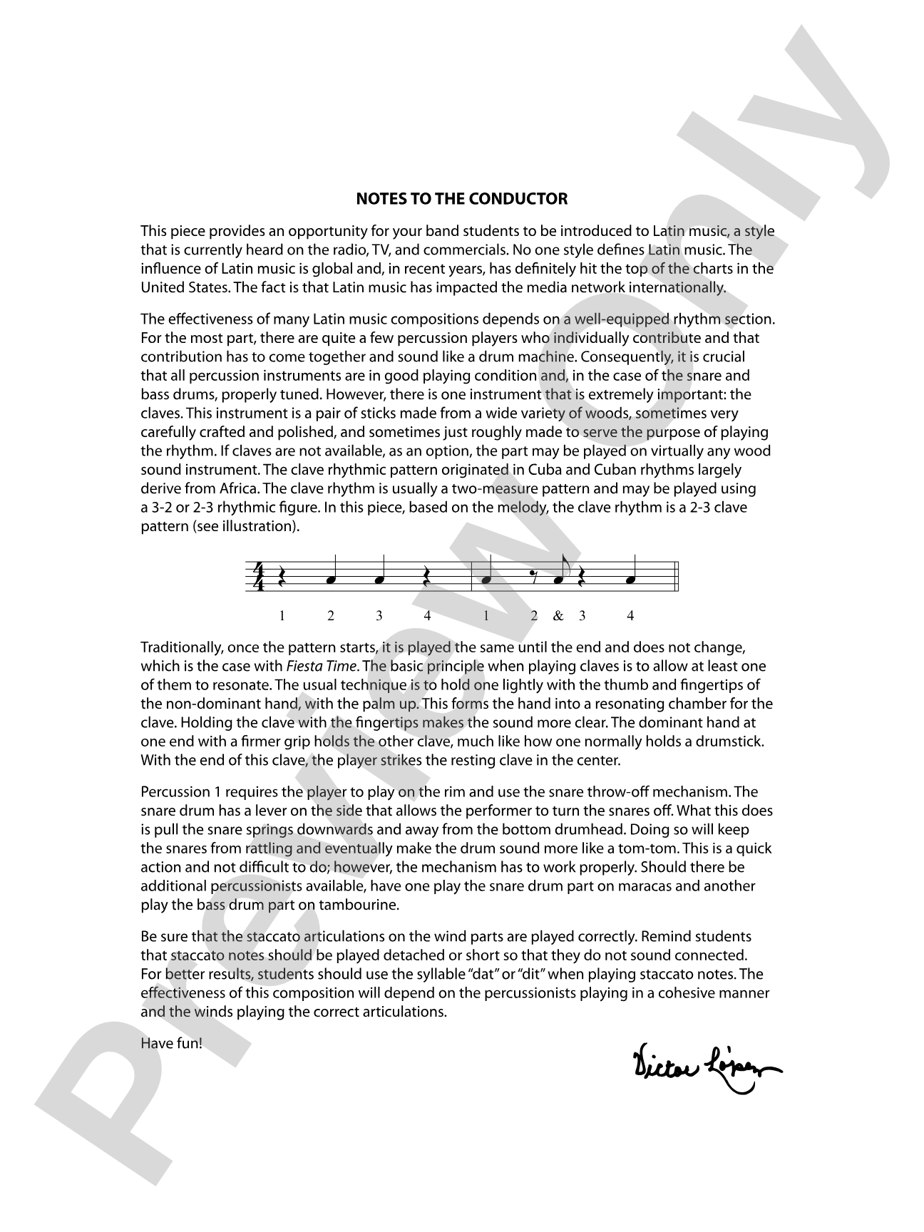 Fiesta Time: Concert Band Conductor Score & Parts