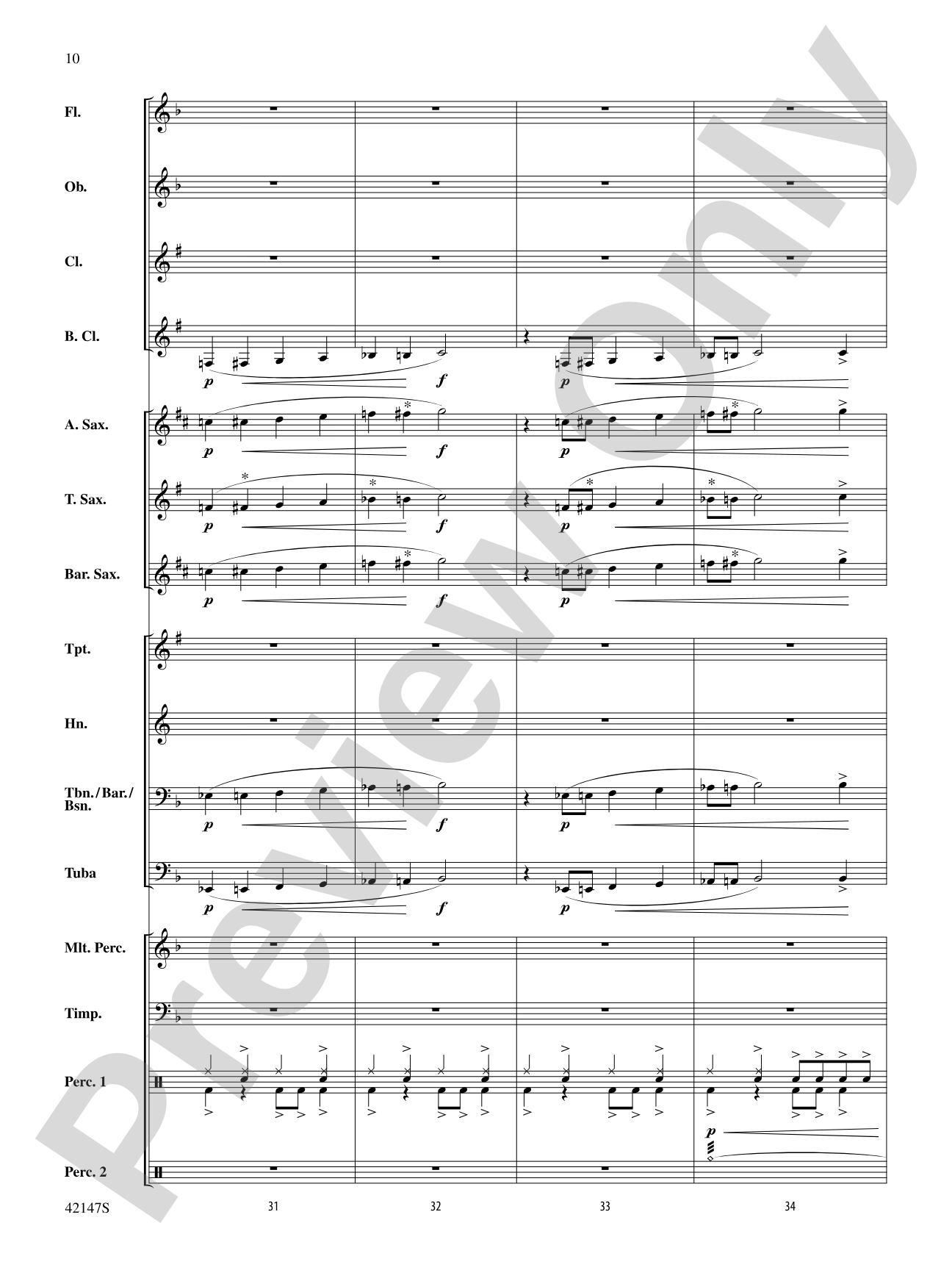 Saxophone Stew: Concert Band Conductor Score & Parts