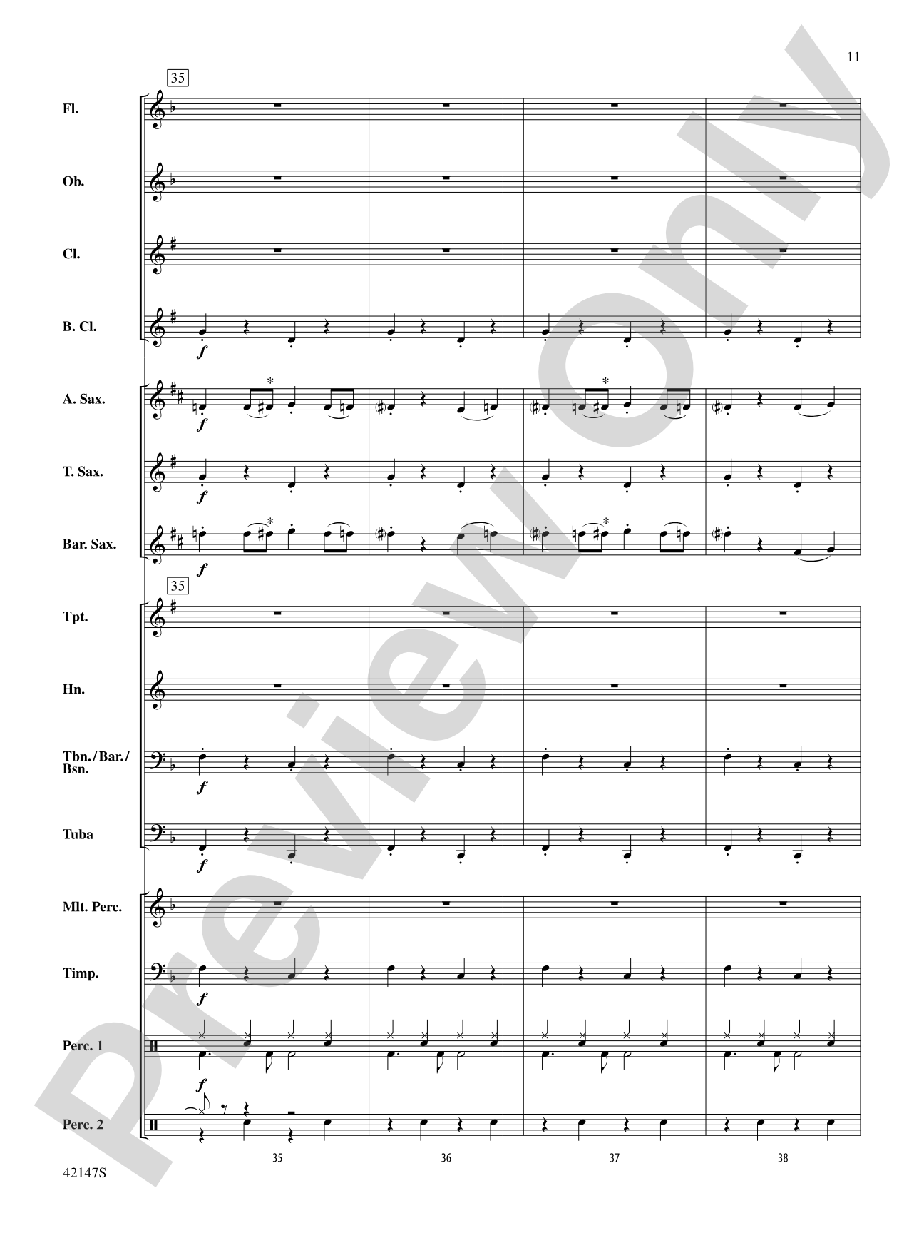 Saxophone Stew: Concert Band Conductor Score & Parts