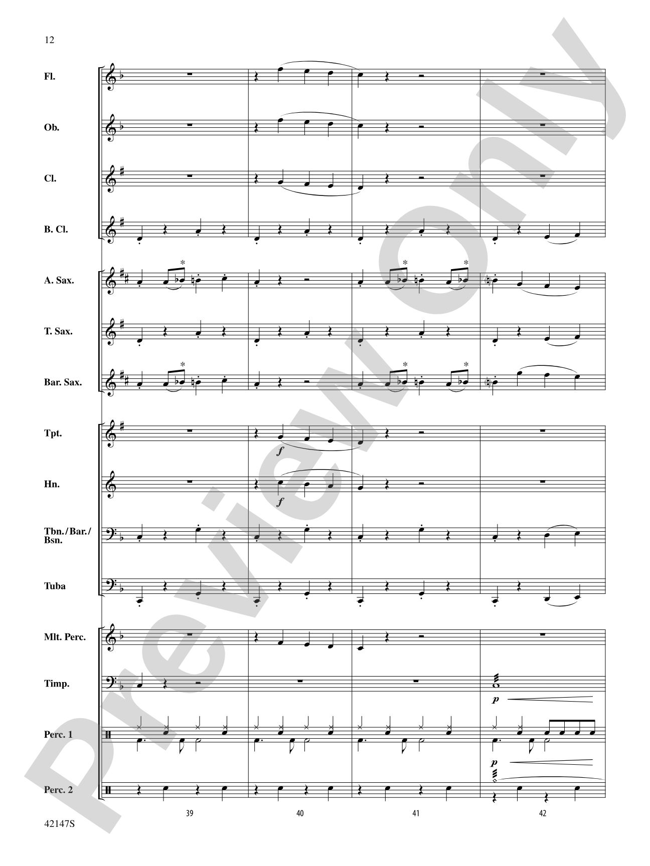 Saxophone Stew: Concert Band Conductor Score & Parts