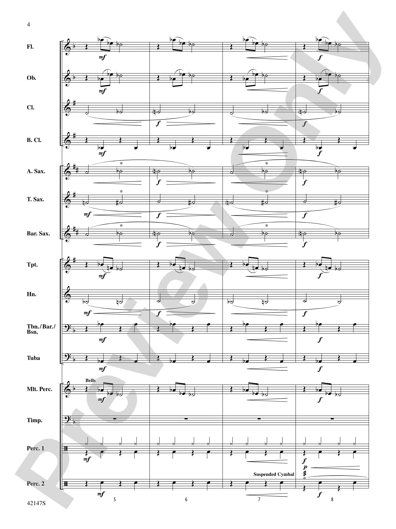 Saxophone Stew: Concert Band Conductor Score & Parts