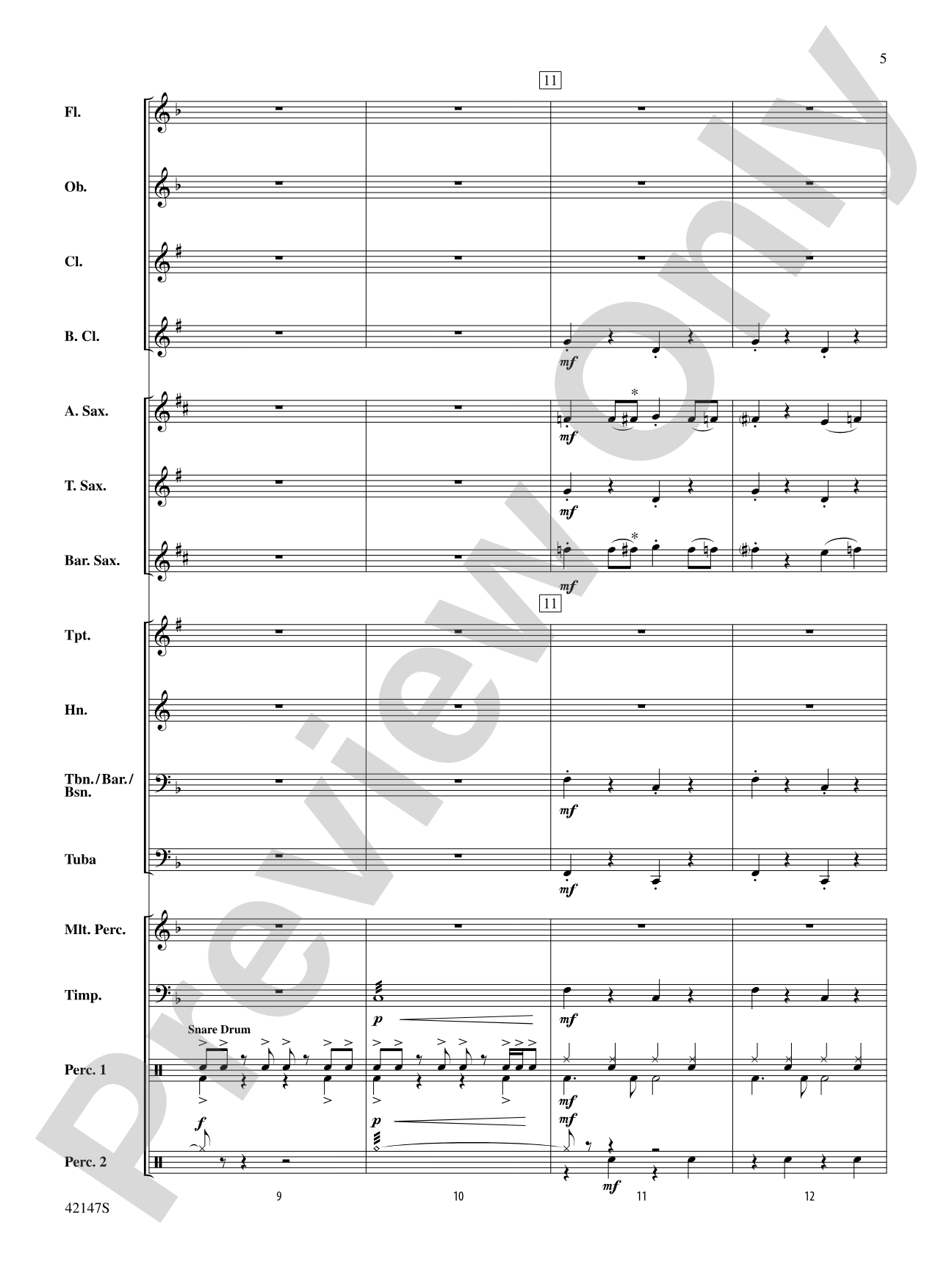 Saxophone Stew: Concert Band Conductor Score & Parts