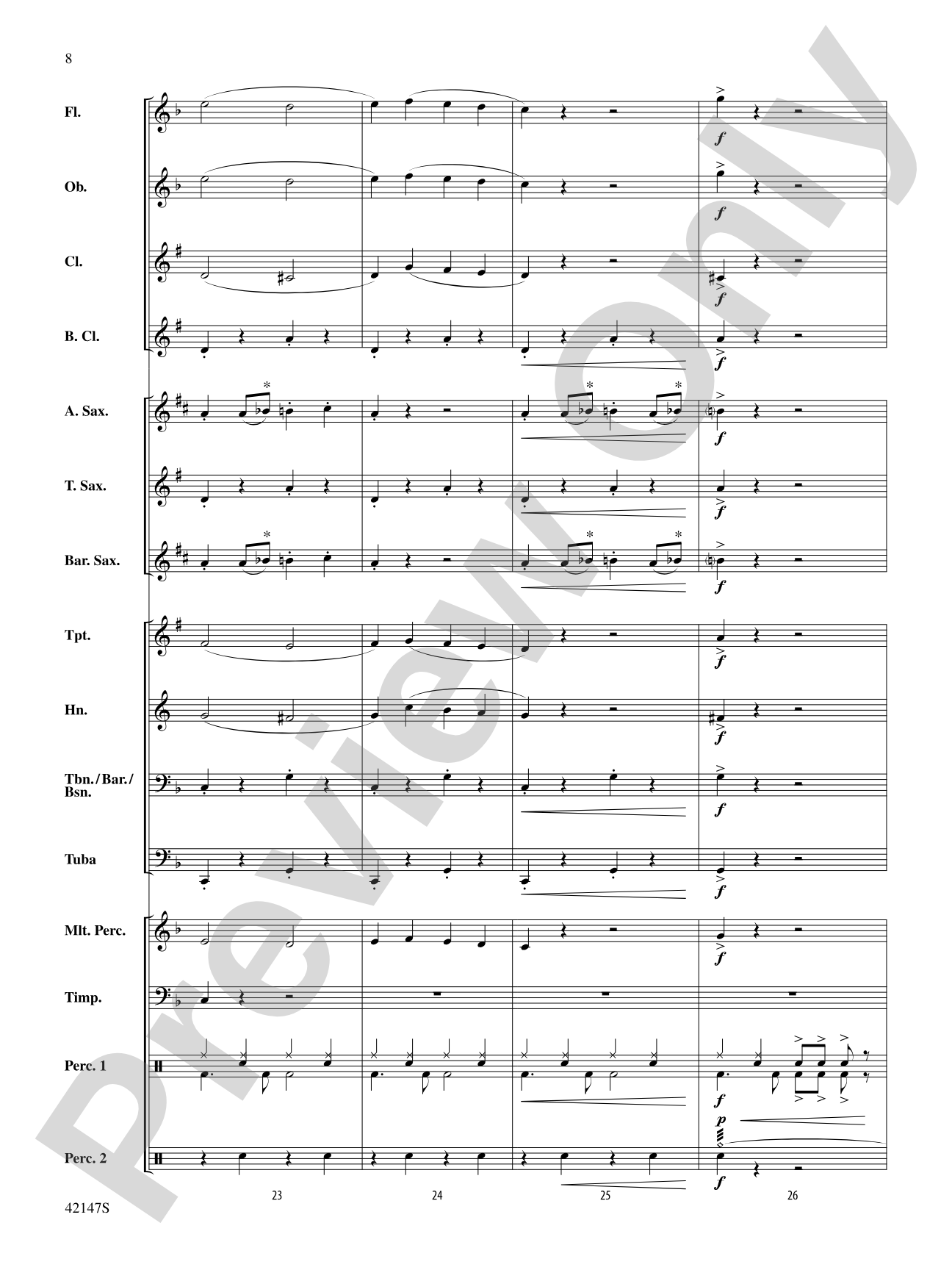 Saxophone Stew: Concert Band Conductor Score & Parts