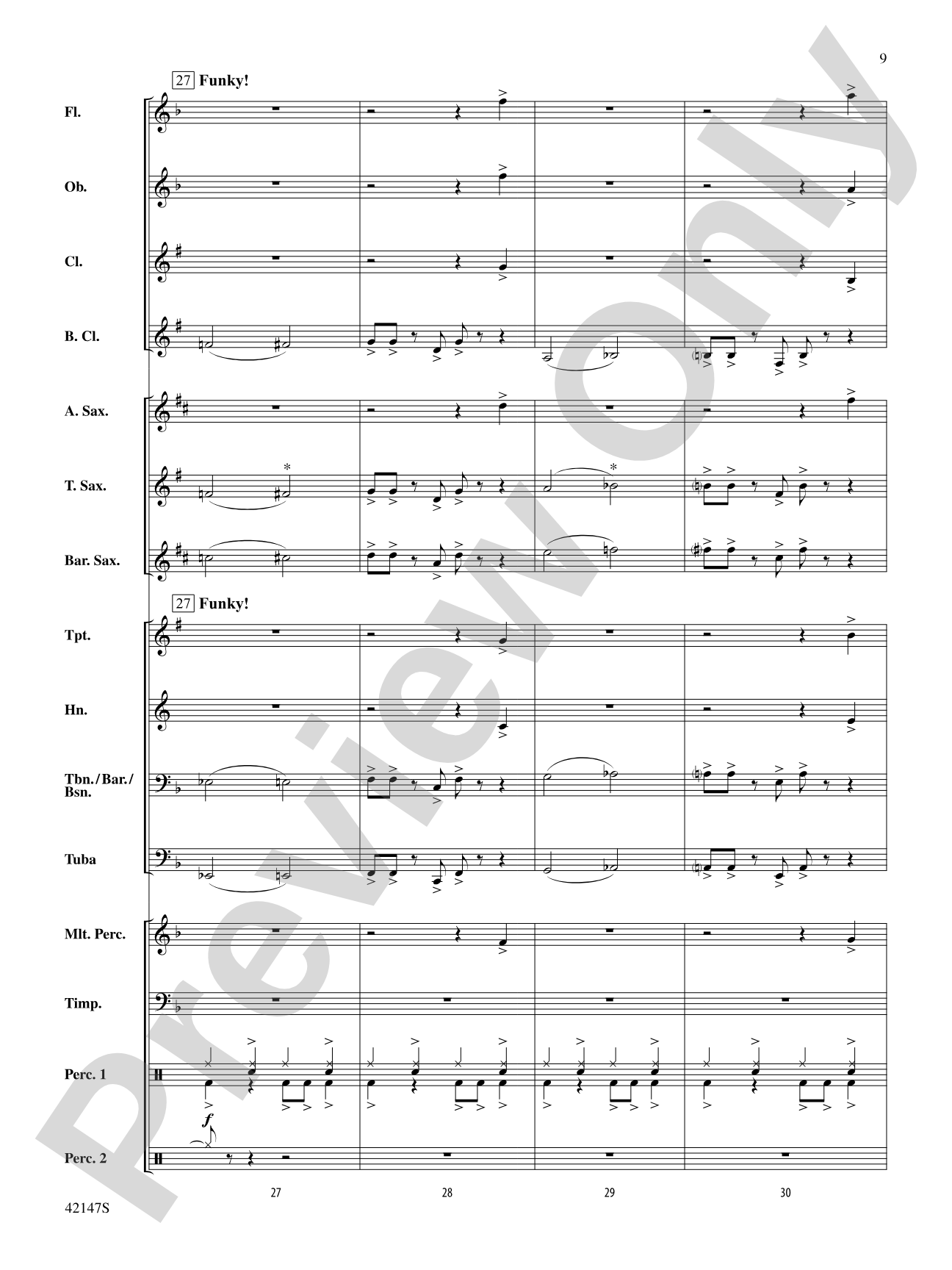 Saxophone Stew: Concert Band Conductor Score & Parts