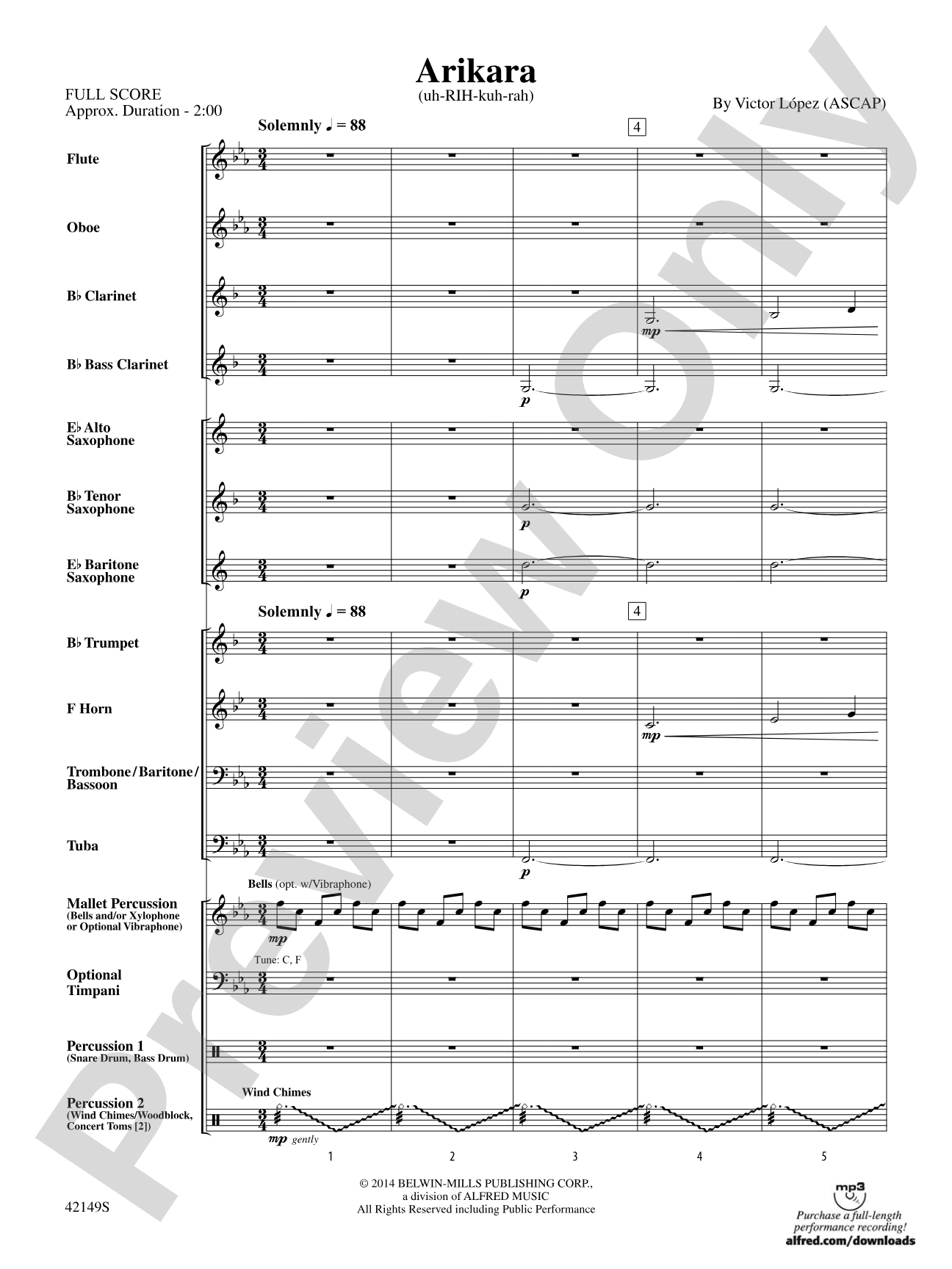 Arikara: Concert Band Conductor Score & Parts