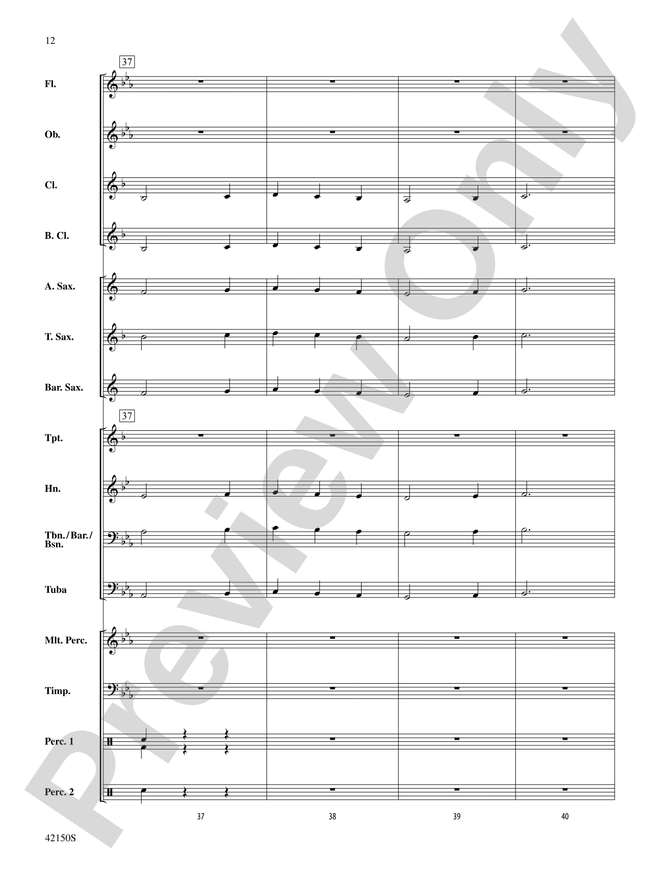 A Spanish Lullaby: Concert Band Conductor Score & Parts