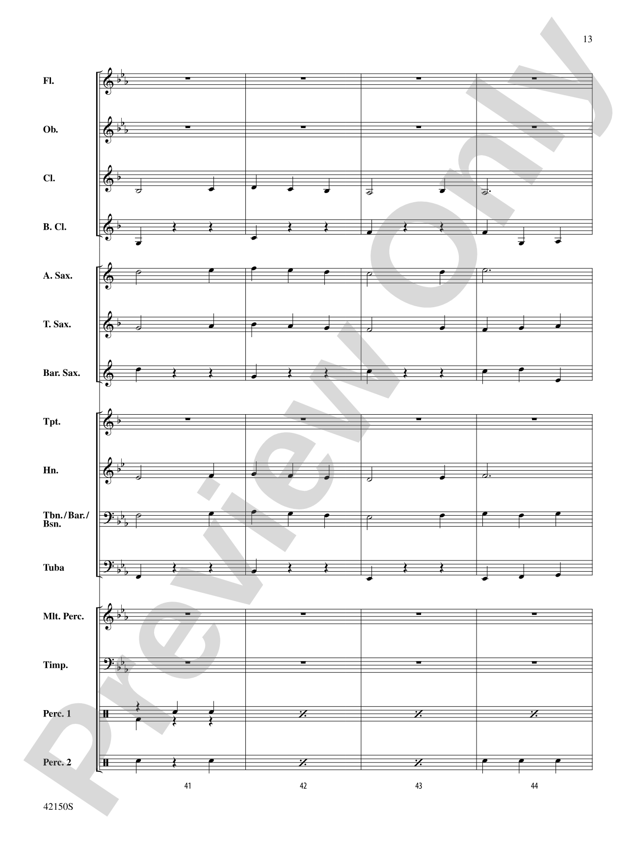 A Spanish Lullaby: Concert Band Conductor Score & Parts