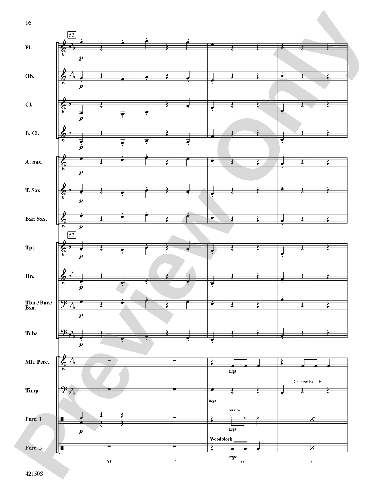 A Spanish Lullaby: Concert Band Conductor Score & Parts