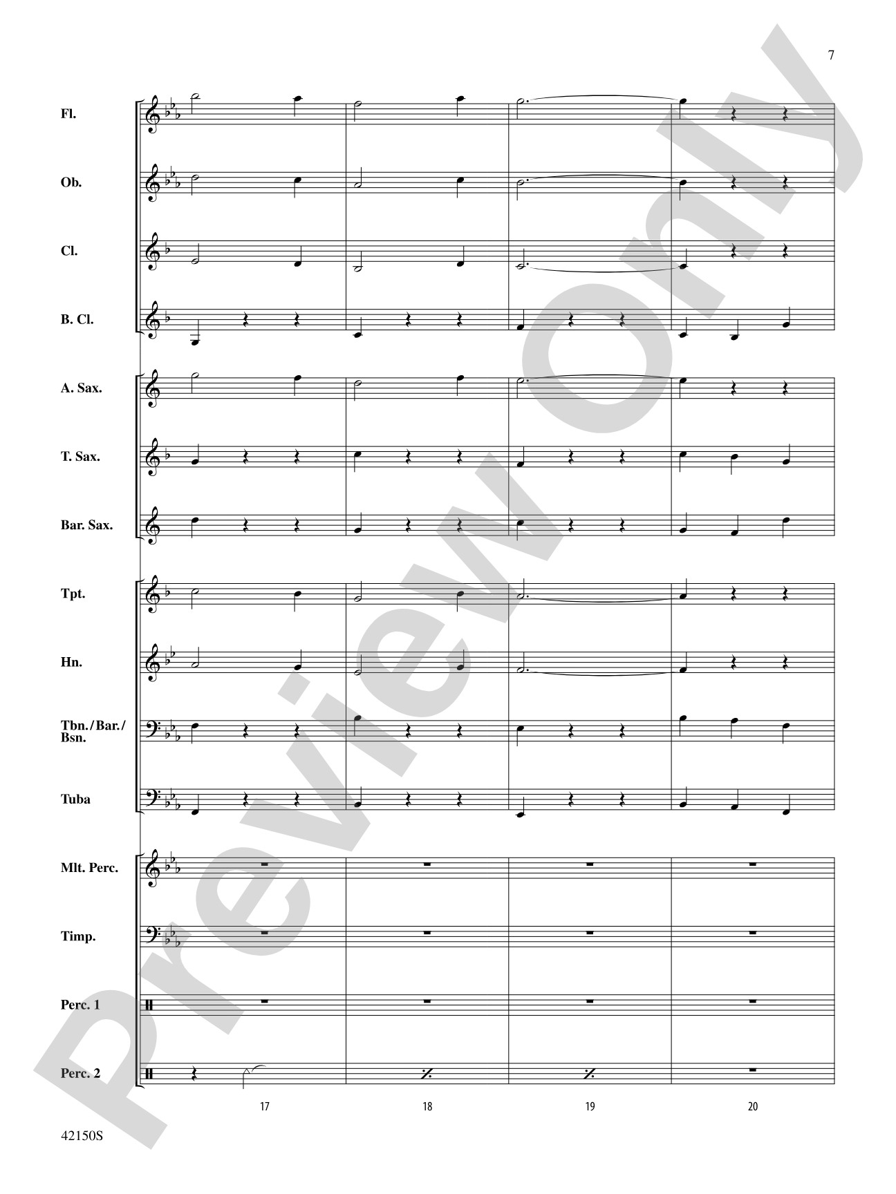 A Spanish Lullaby: Concert Band Conductor Score & Parts