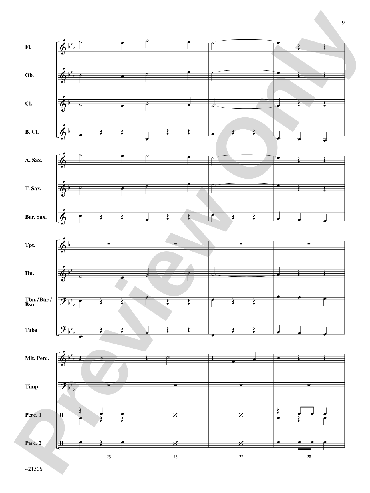 A Spanish Lullaby: Concert Band Conductor Score & Parts