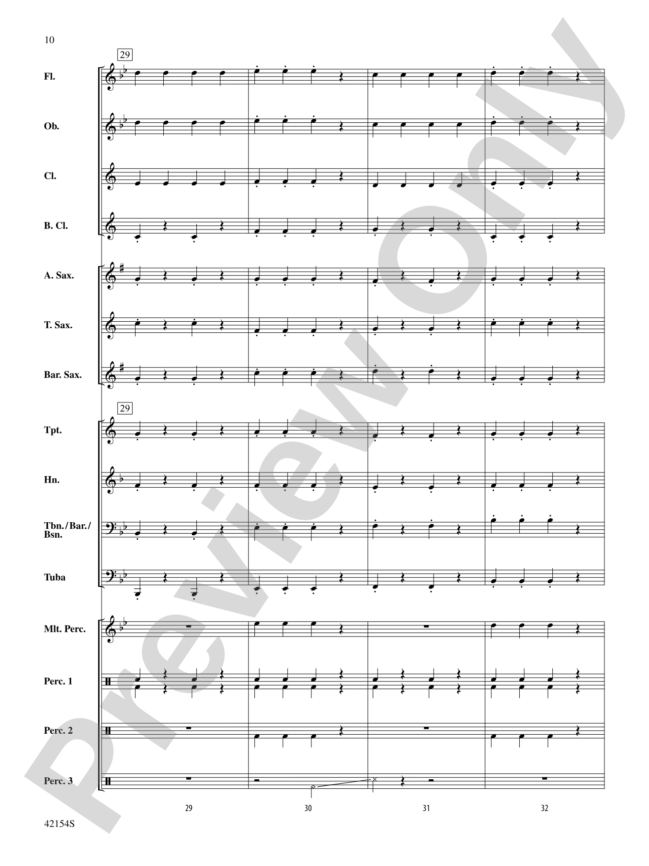 Nuttin' for Christmas: Concert Band Conductor Score & Parts