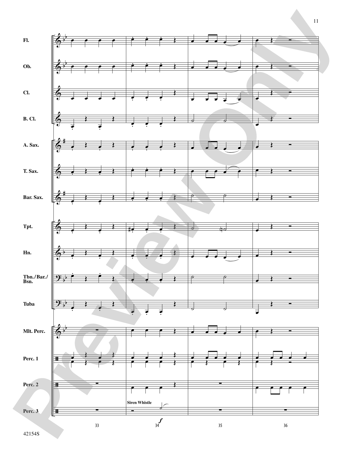 Nuttin' for Christmas: Concert Band Conductor Score & Parts