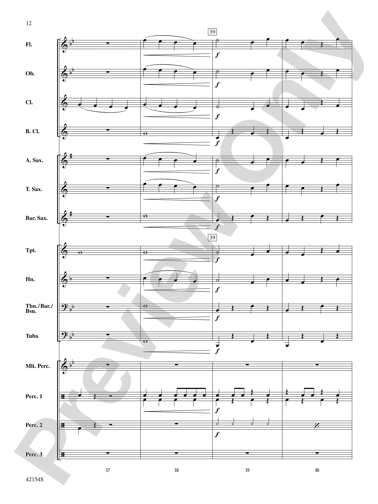 Nuttin' for Christmas: Concert Band Conductor Score & Parts