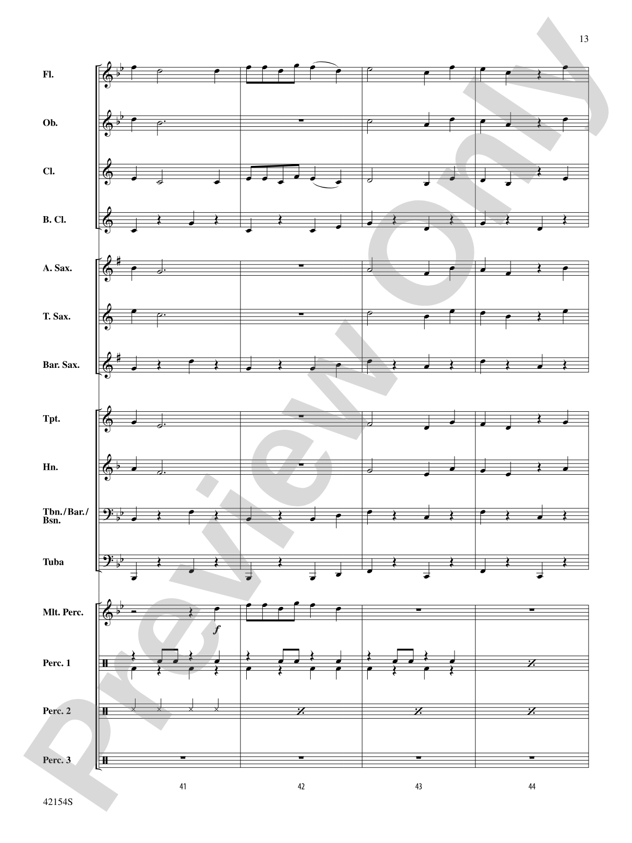 Nuttin' for Christmas: Concert Band Conductor Score & Parts